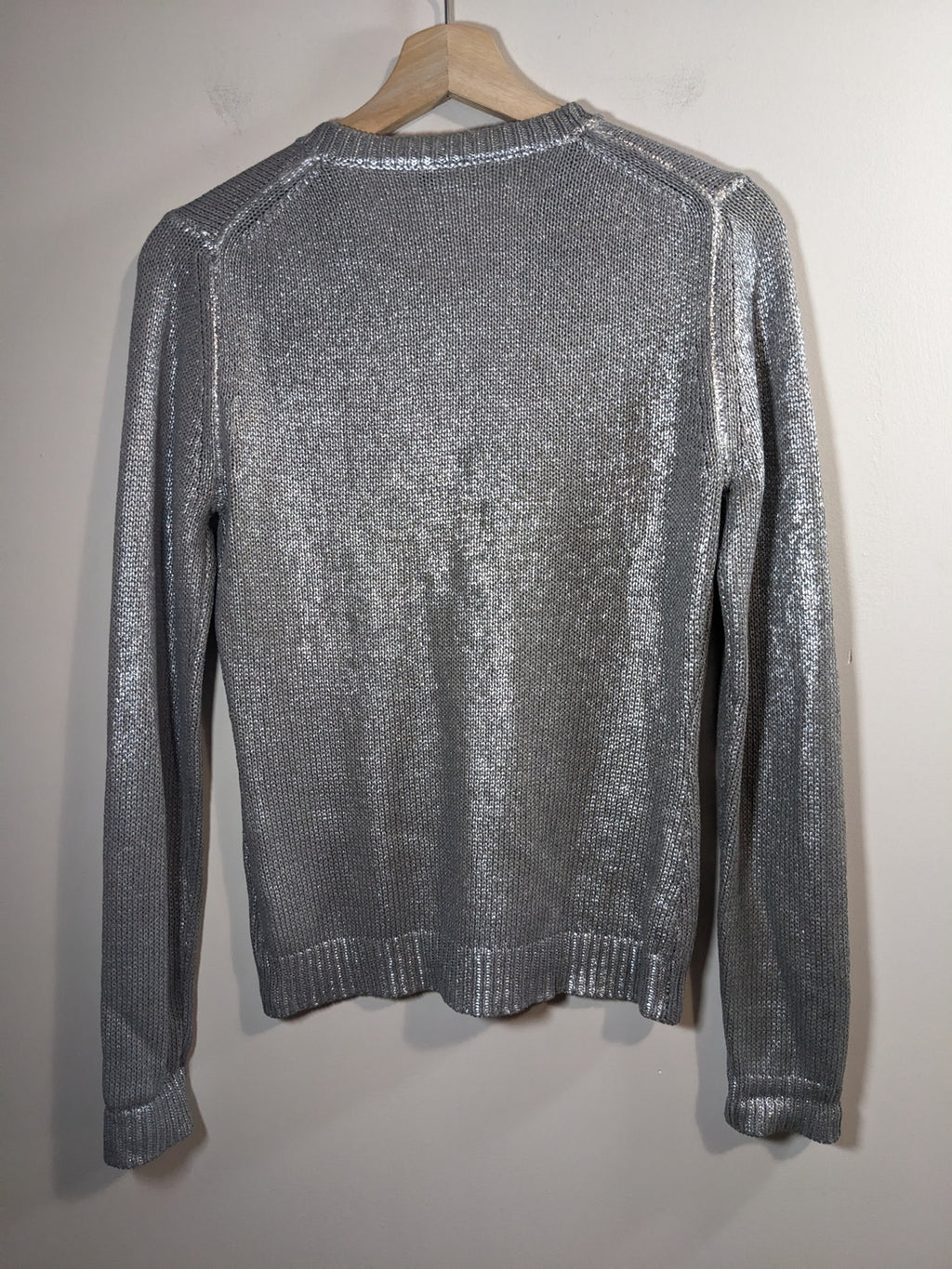 Marc Aurel Silver zip up cardigan - SZ 36 small