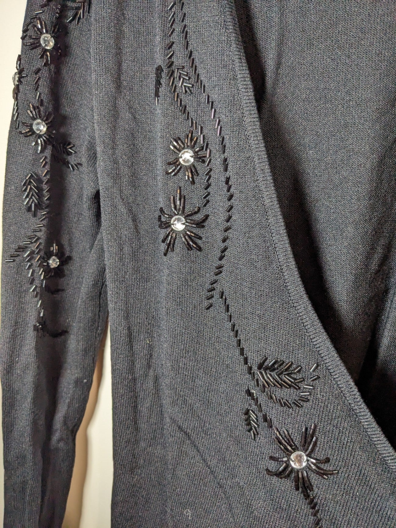 Tuzzi black wrap sweater- S