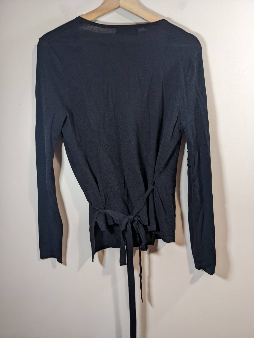 Tuzzi black wrap sweater- S