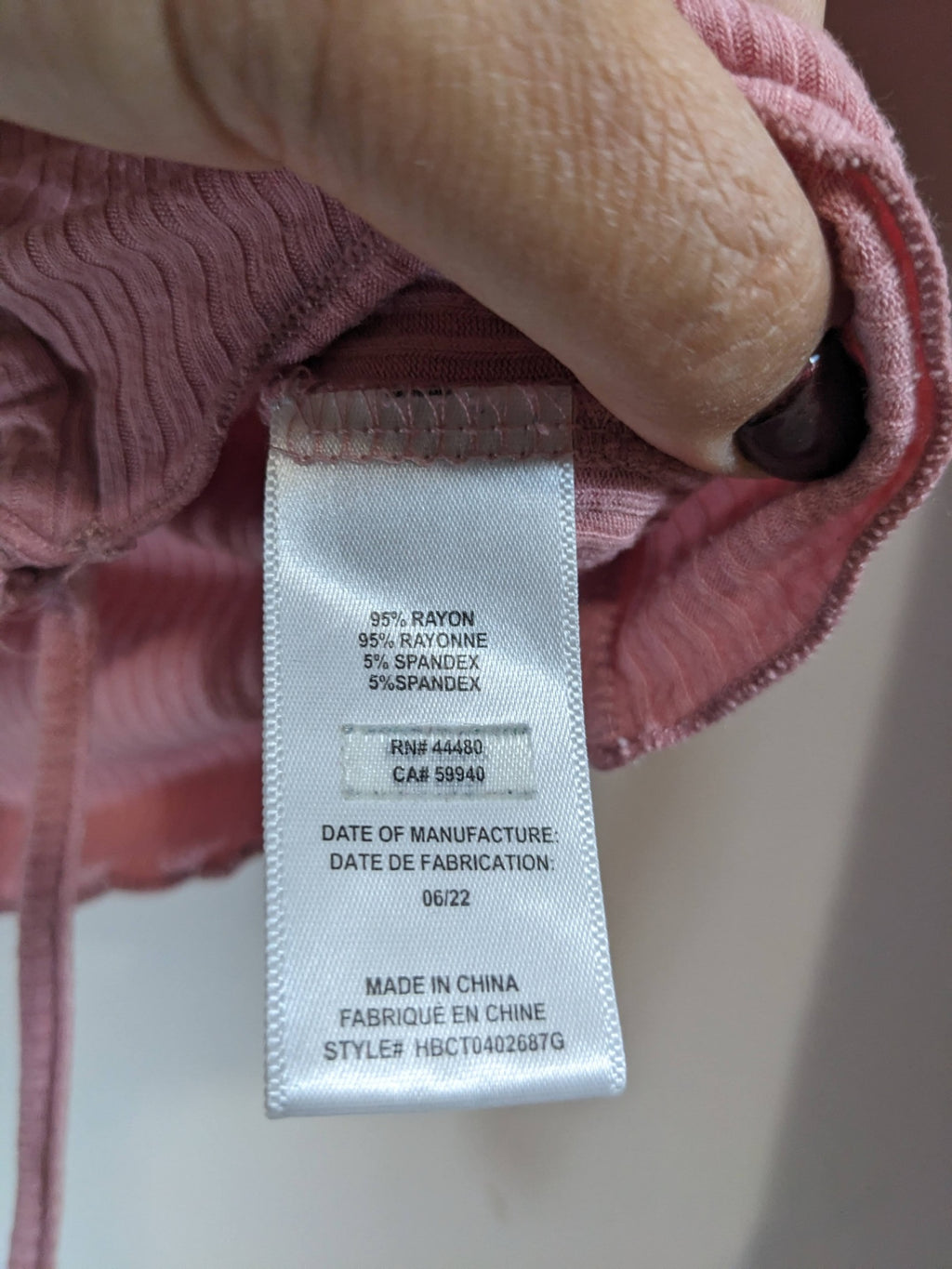 Lovefire Pink Crop Long Sleeve - XS