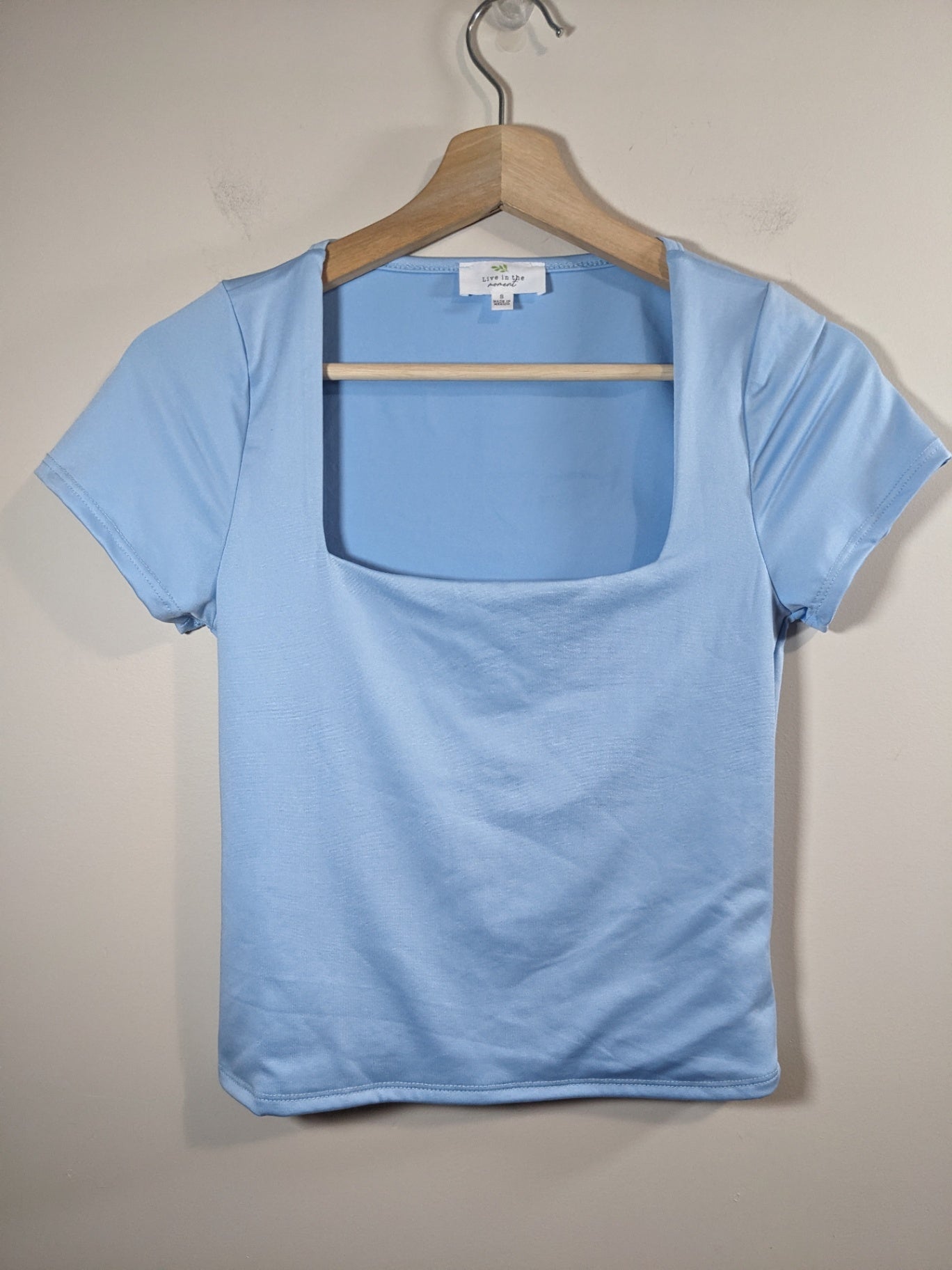 Live in the Moment Blue T-Shirt - S