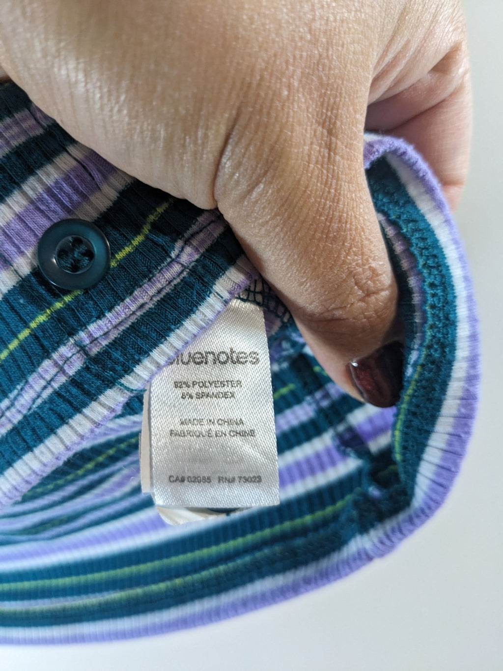 Bluenotes Striped w/ Buttons T-Shirt - S