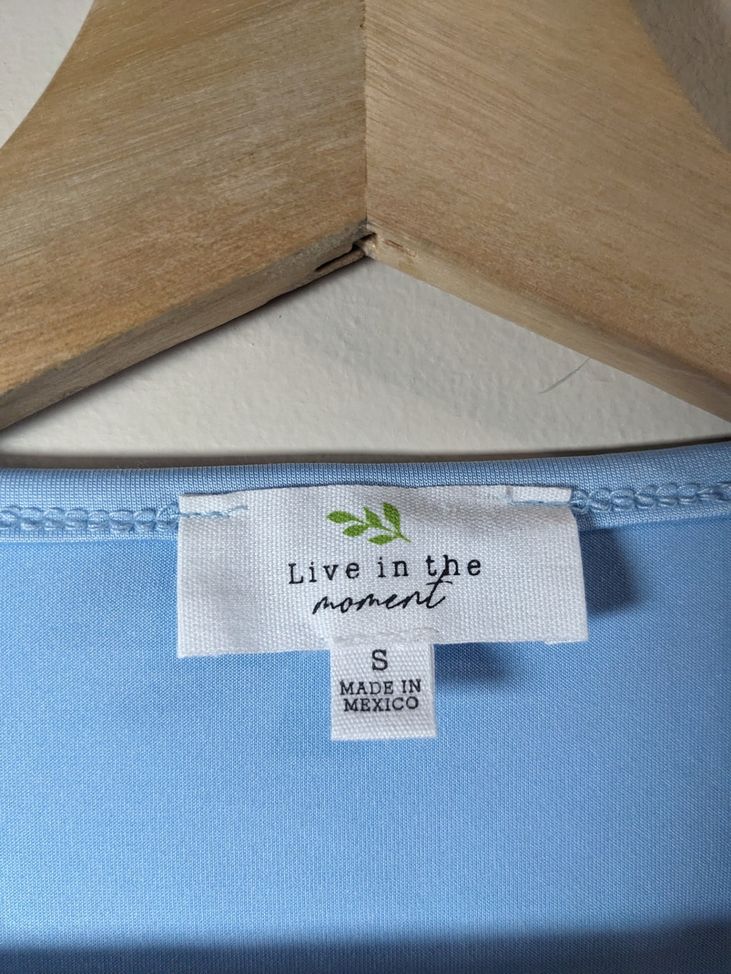 Live in the Moment Blue T-Shirt - S