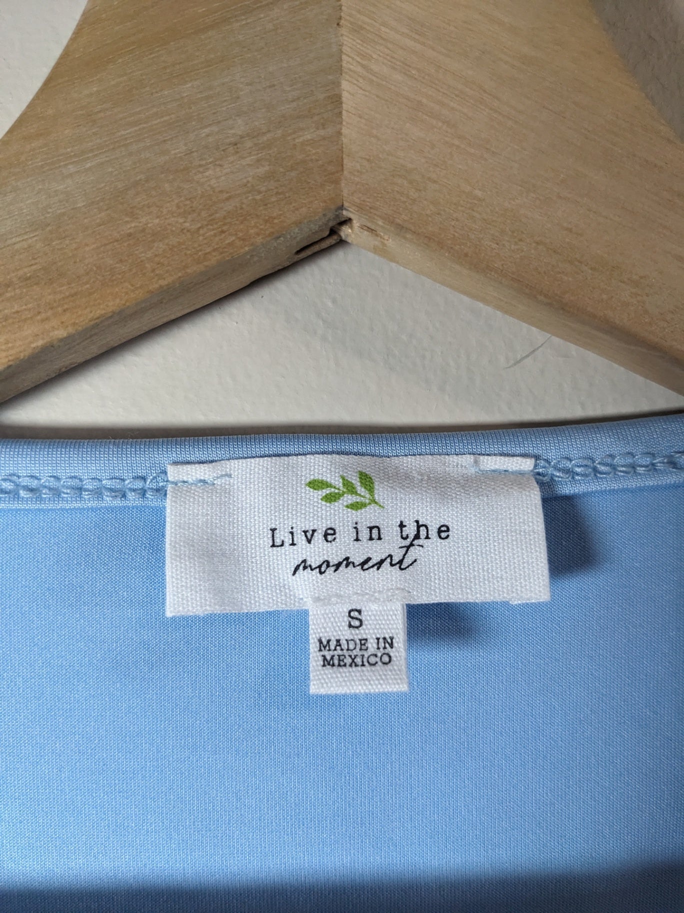 Live in the Moment Blue T-Shirt - S