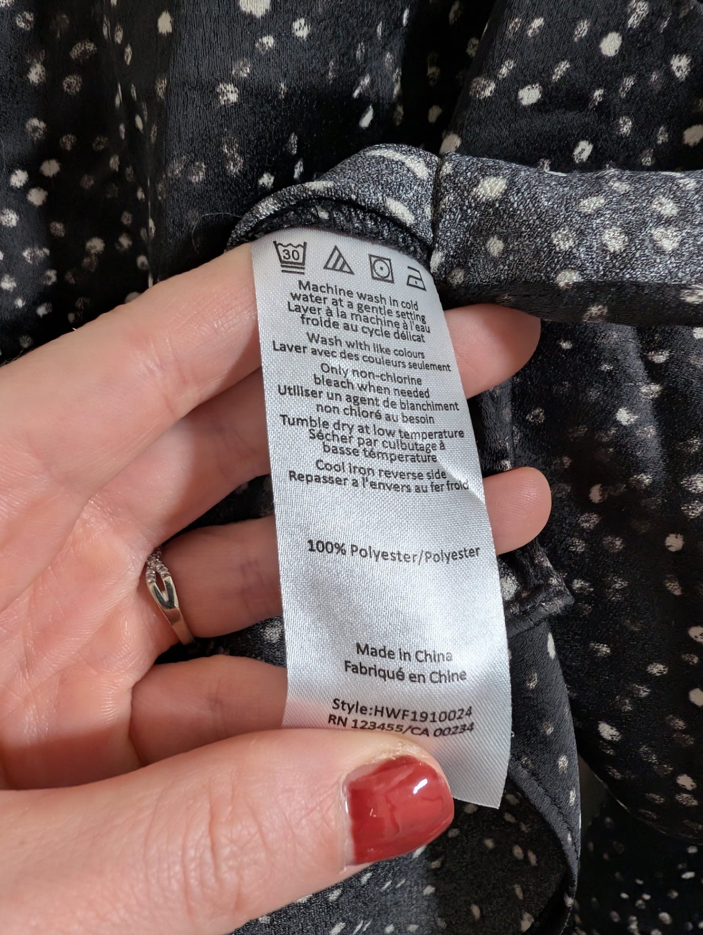 Halston polka-dot blouse - Medium