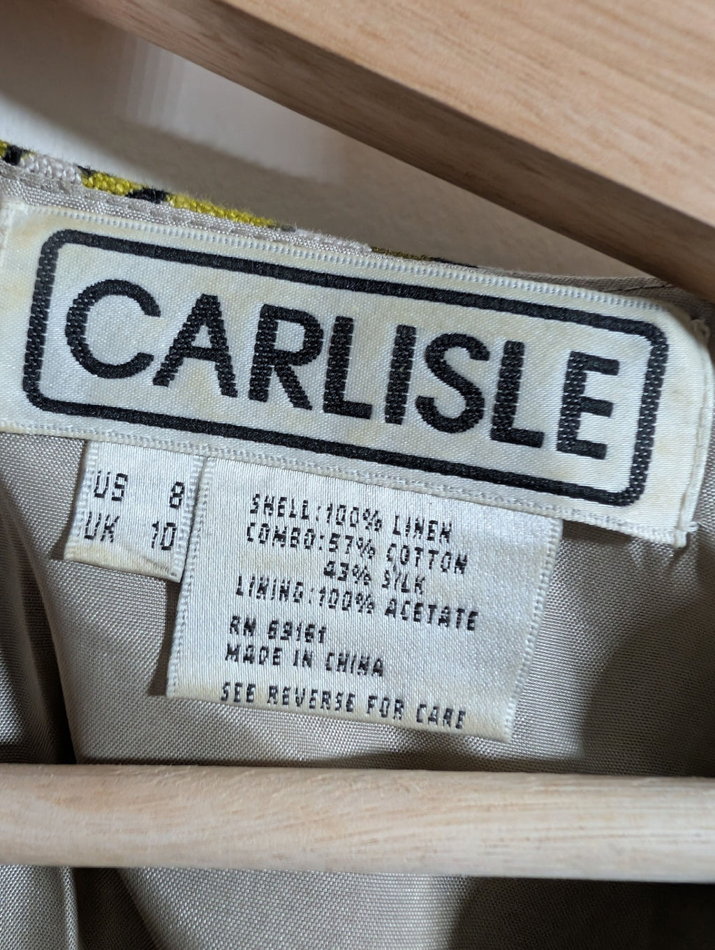 Carlisle linen vintage dress - SZ 8