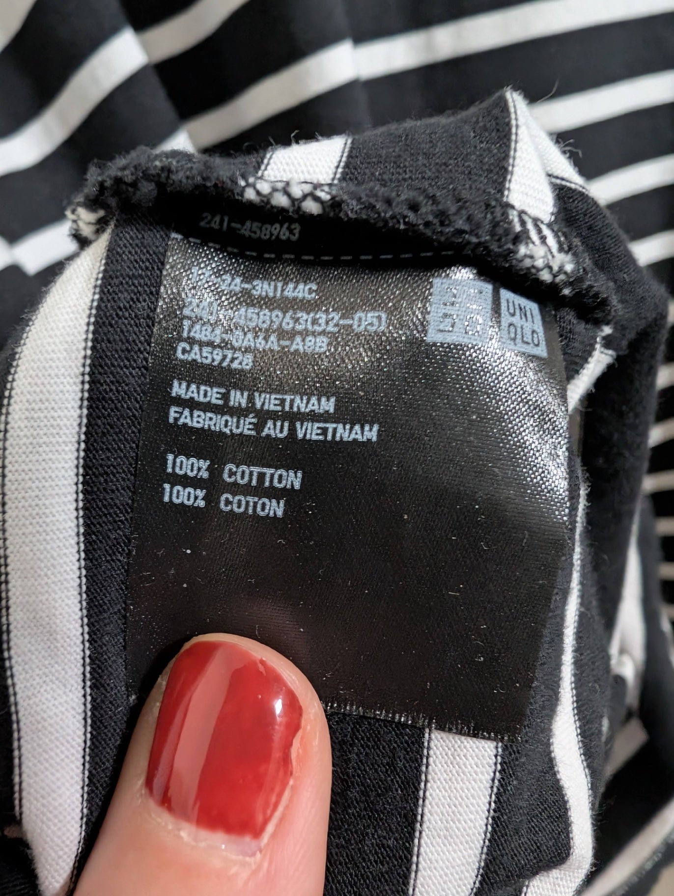 UNIQLO oversize striped tee - Medium