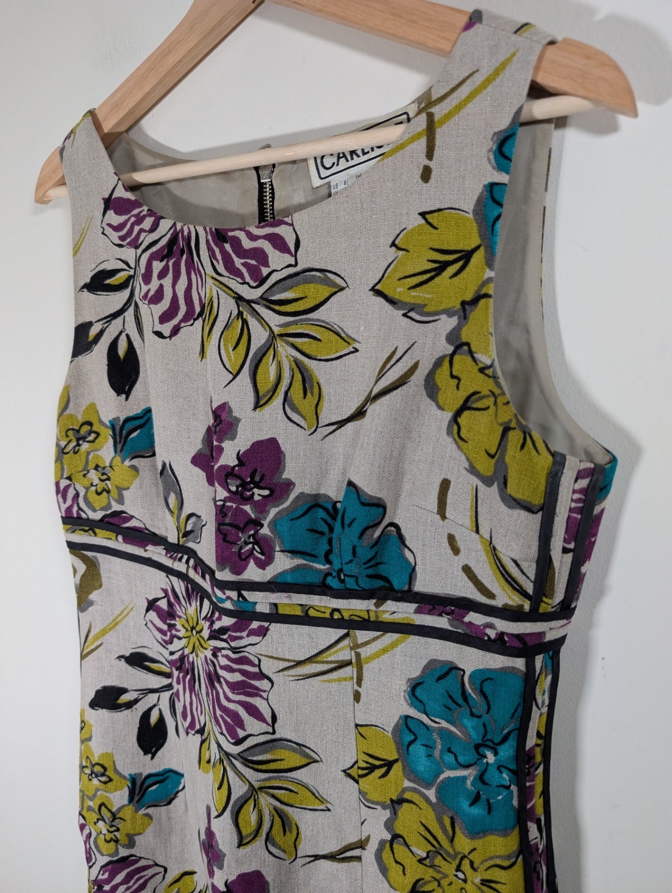 Carlisle linen vintage dress - SZ 8