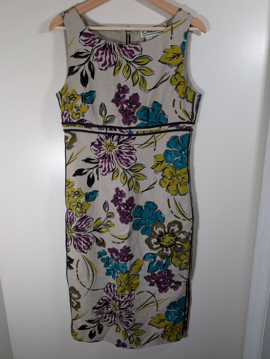 Carlisle linen vintage dress - SZ 8