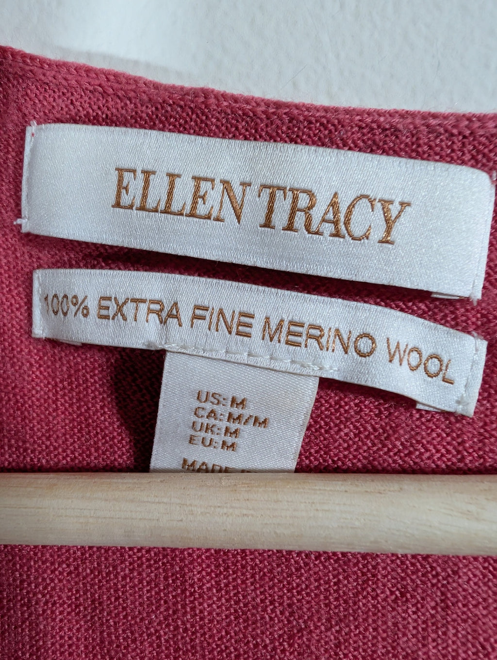Ellen Tracy merino wool tee - Medium