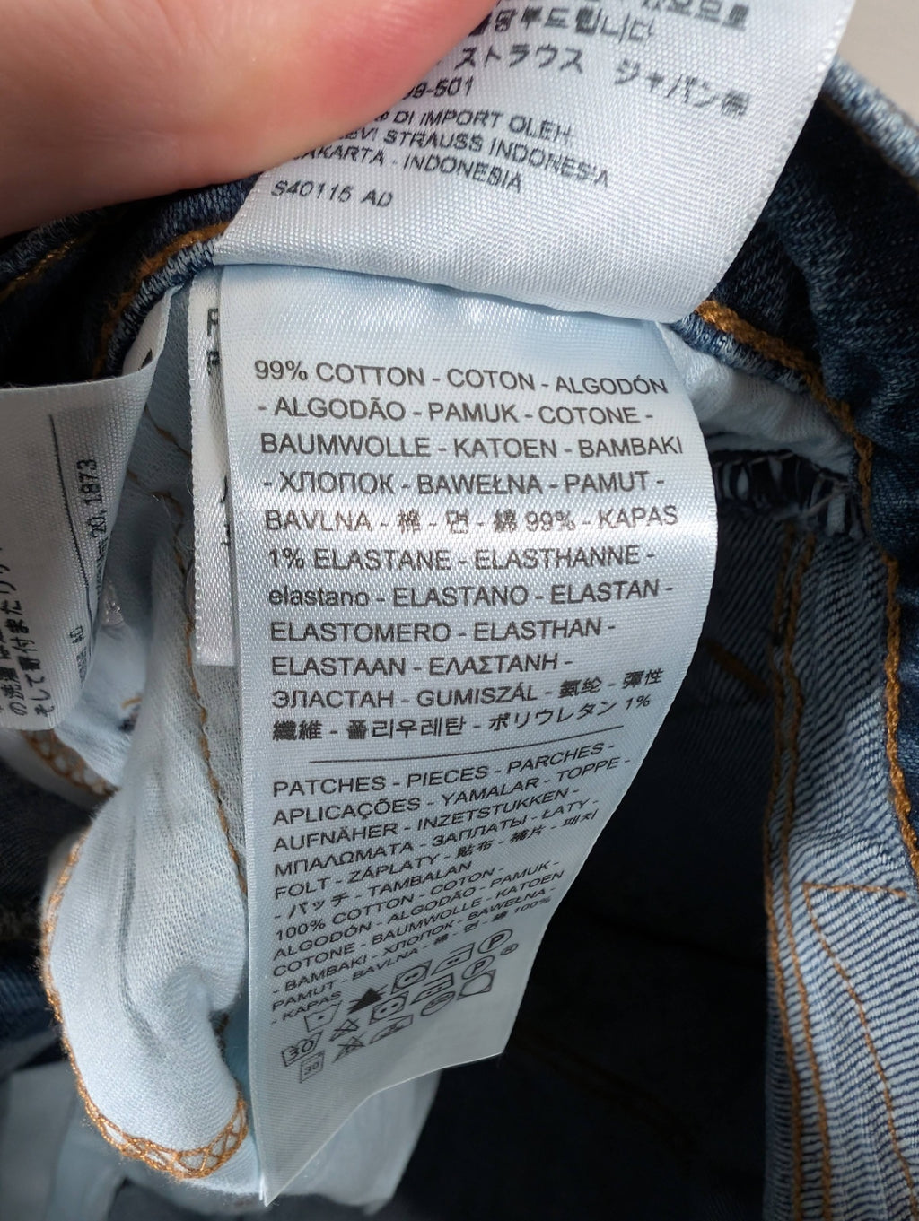 Levi's 511 skinny distressed - SZ 33