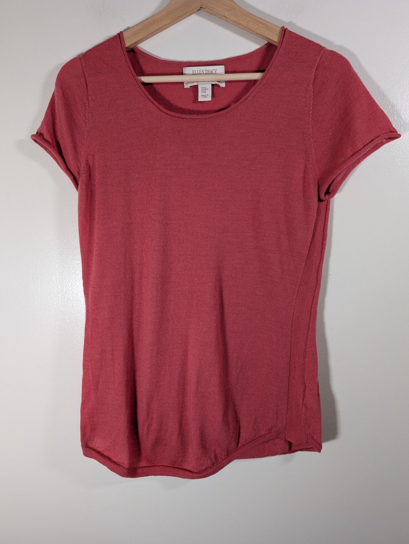 Ellen Tracy merino wool tee - Medium