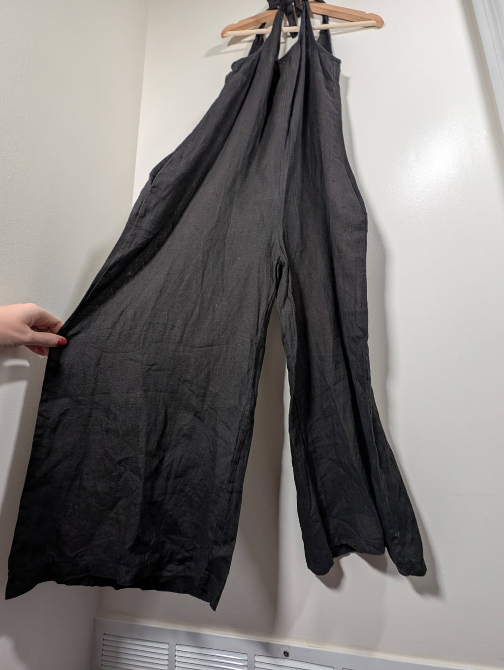 Charlie B halter tie wide leg jumpsuit - Medium