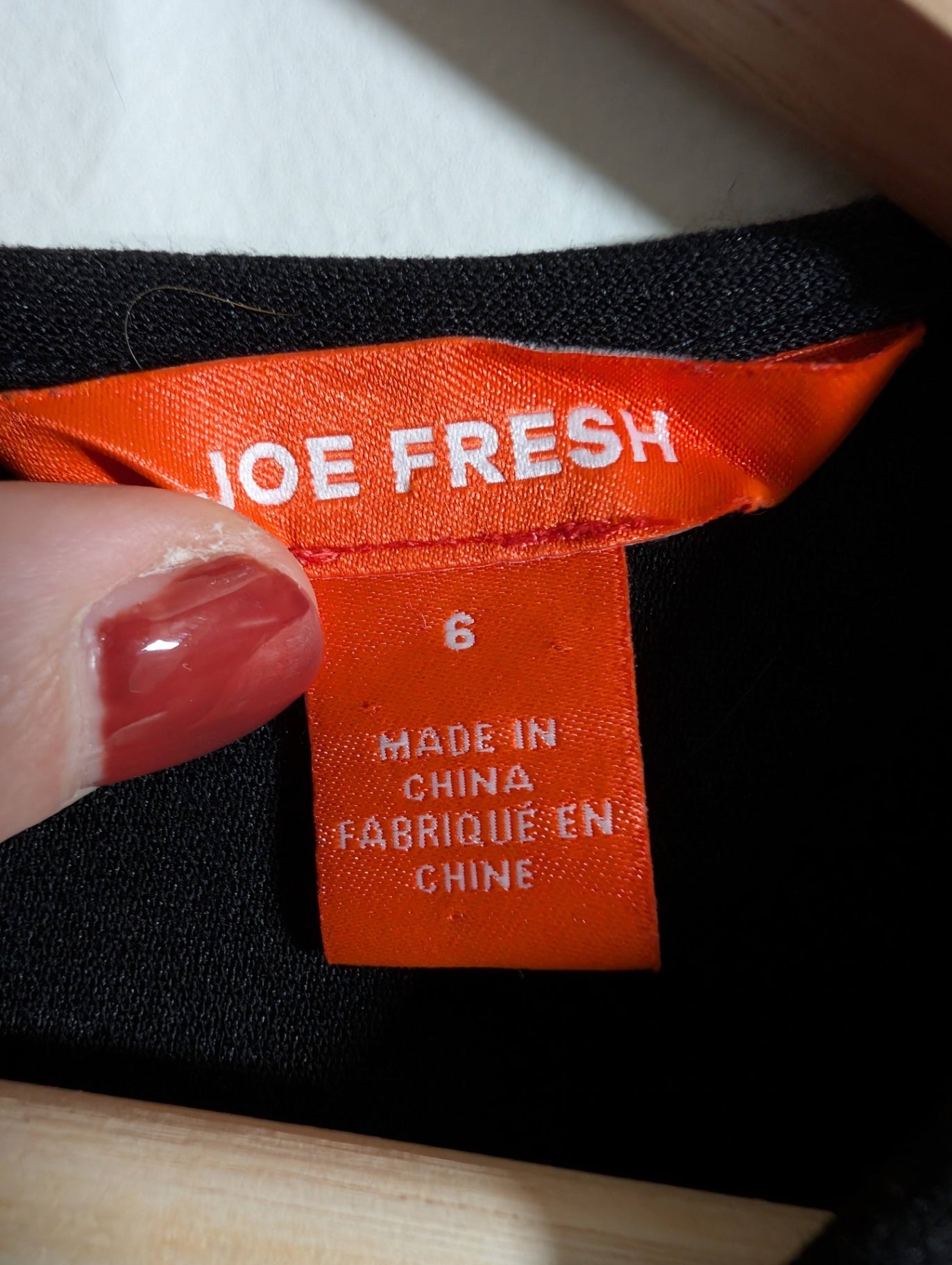 JOE FRESH black dress - SZ 6