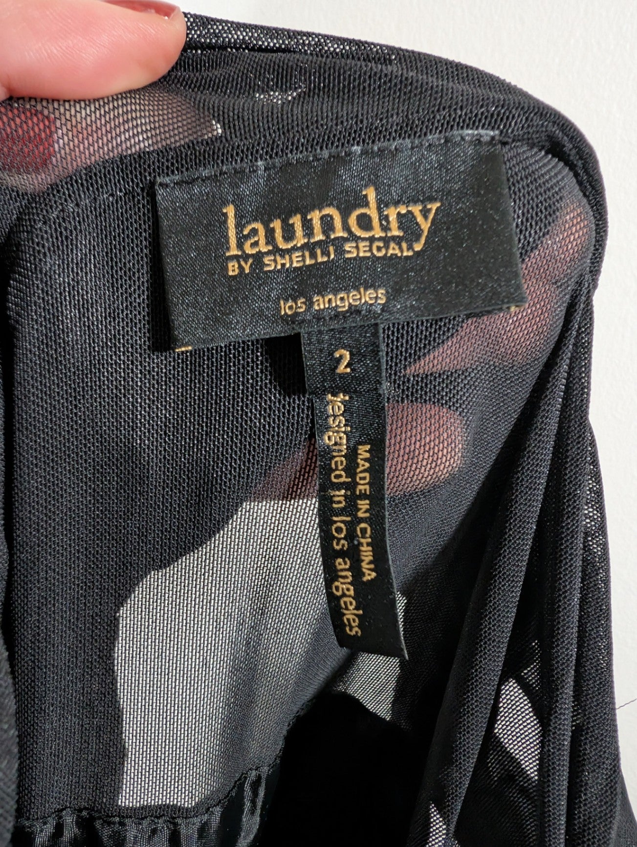 Laundry by Shelli Segal formal black dress - SZ 2