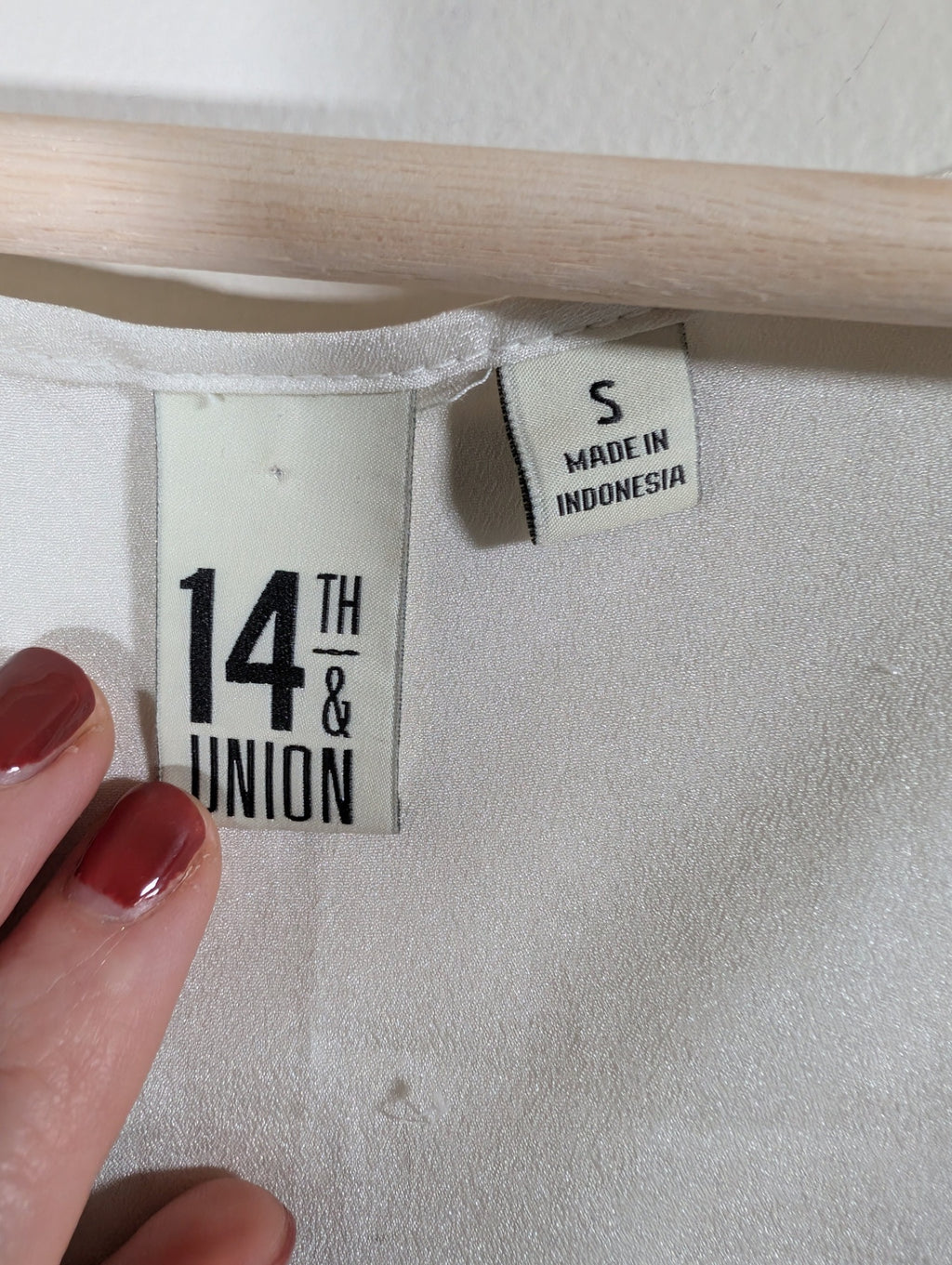 14th & Union white blouse - Small