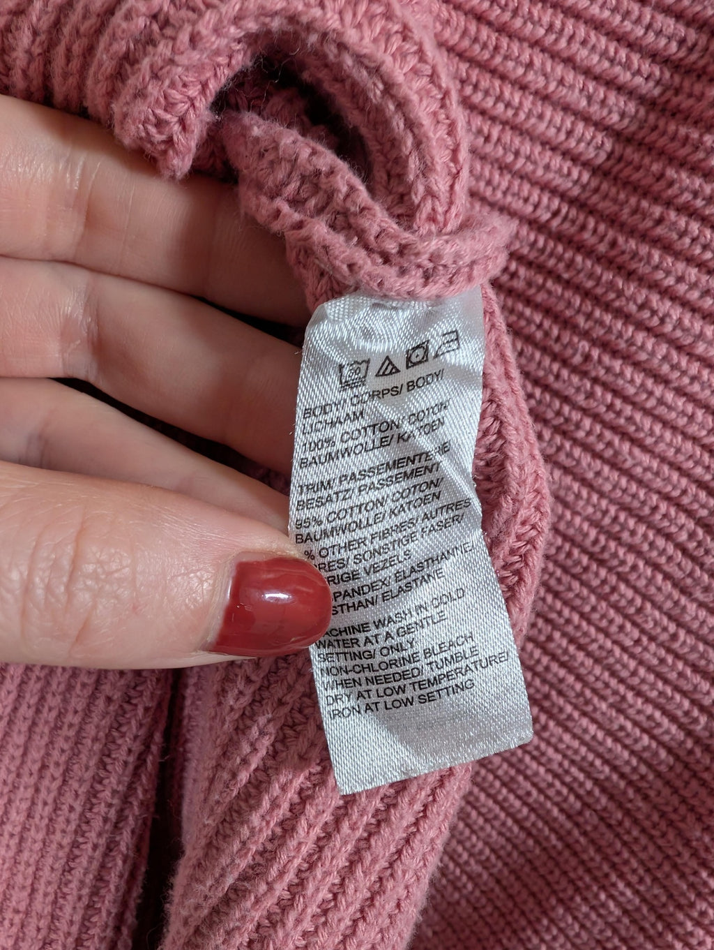 Core pink sweater - XL