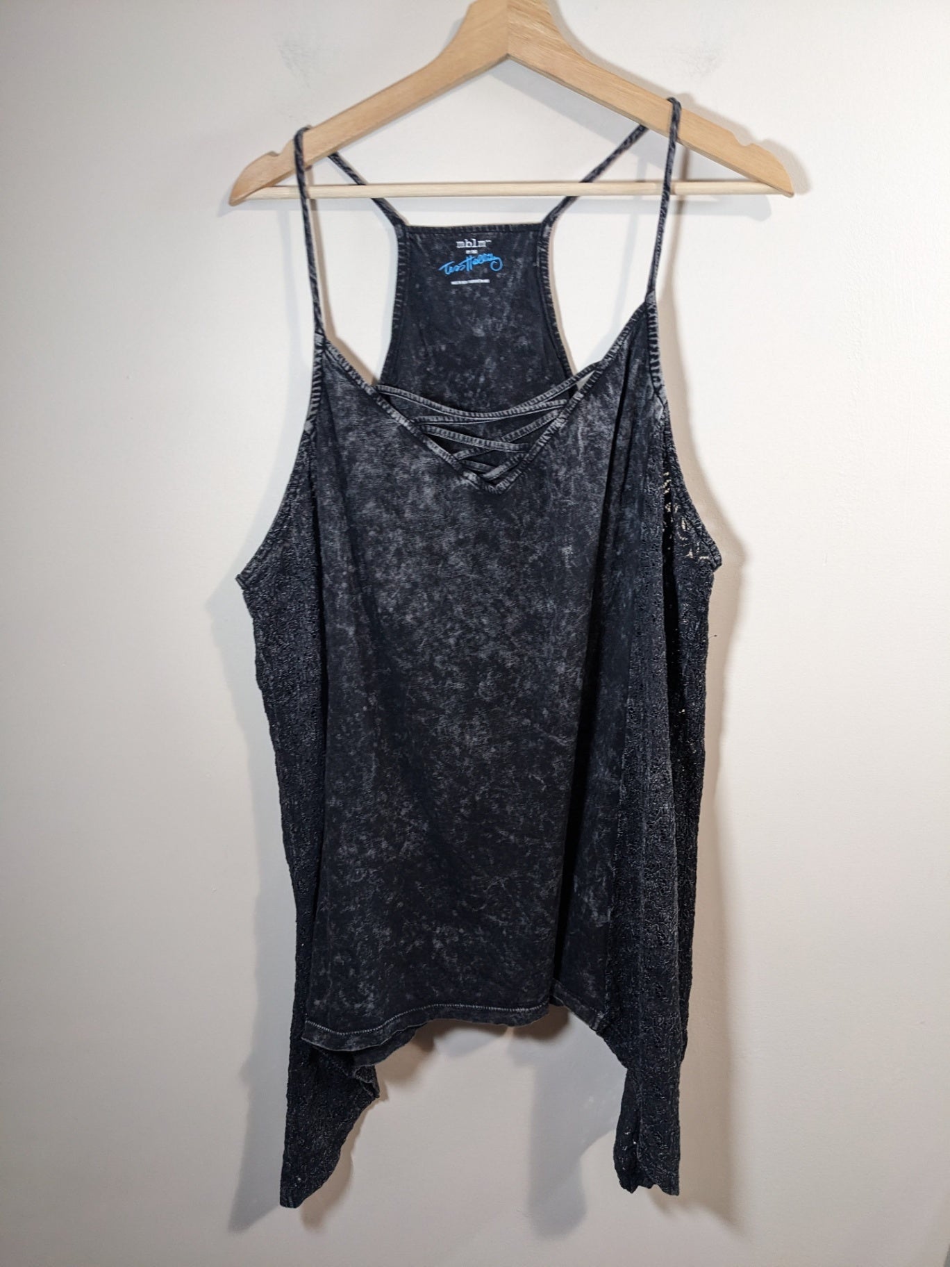 mblm by tess holliday grey acid wash tank - 3XL