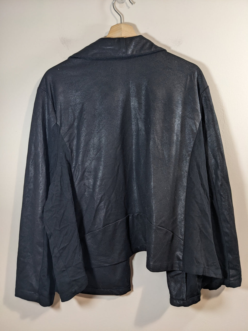 black waterfall jacket - 4XL