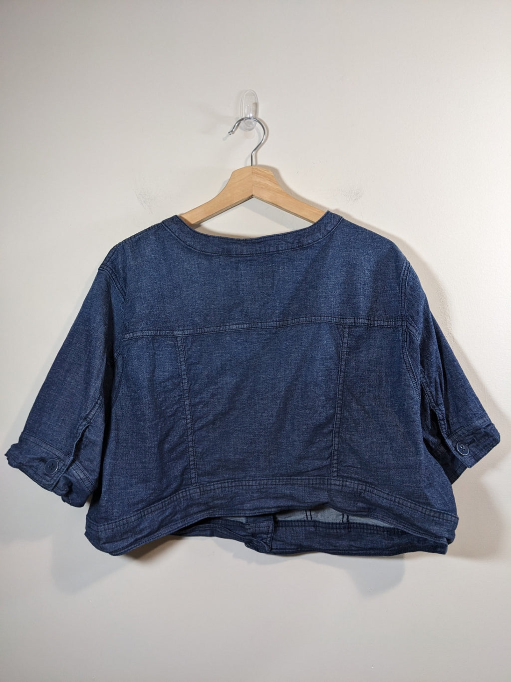 Torrid Denim Short Sleeve Blouse - 3XL