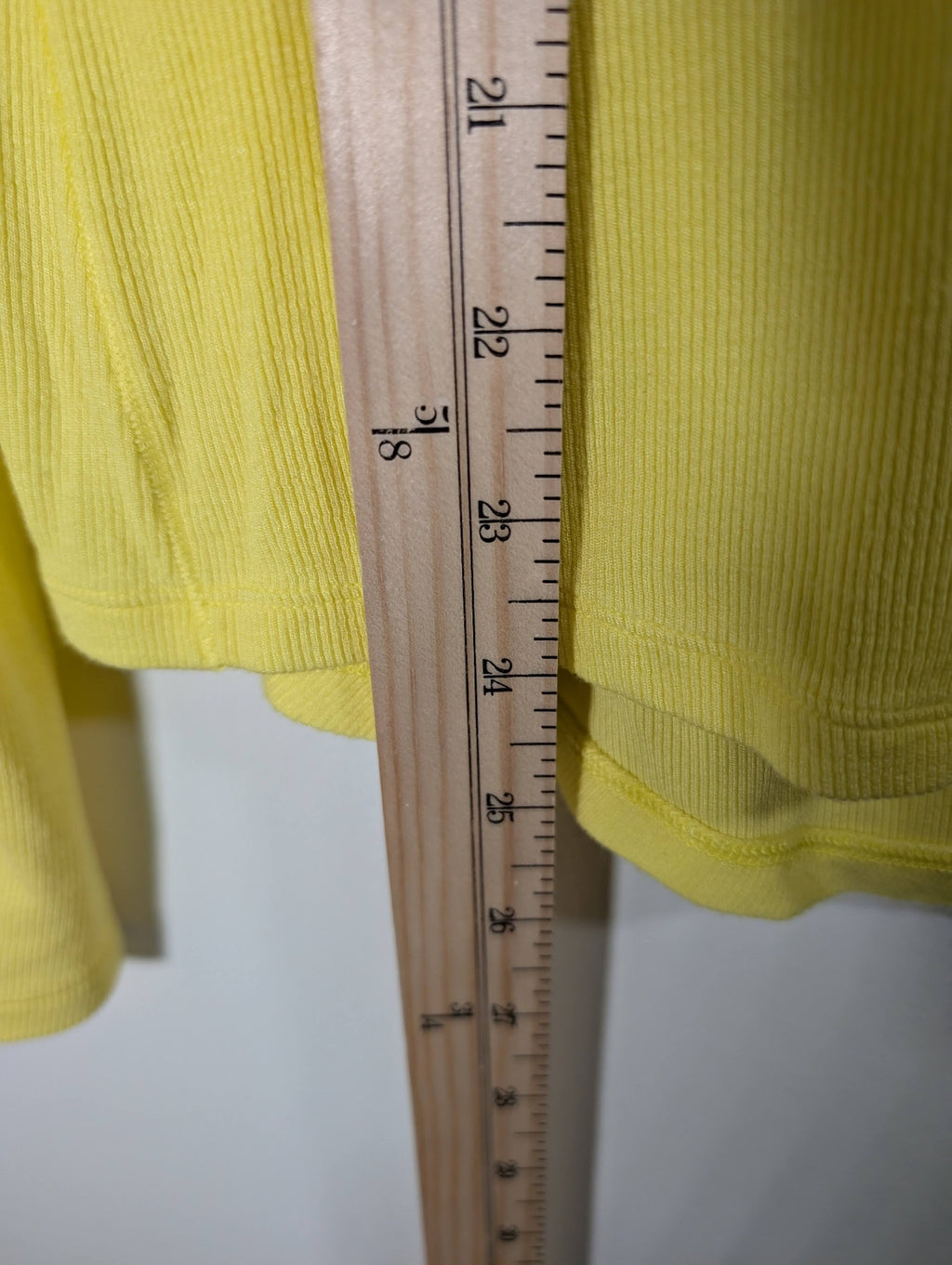 Lululemon yellow ribbed long-sleeve - appears sz 8/10