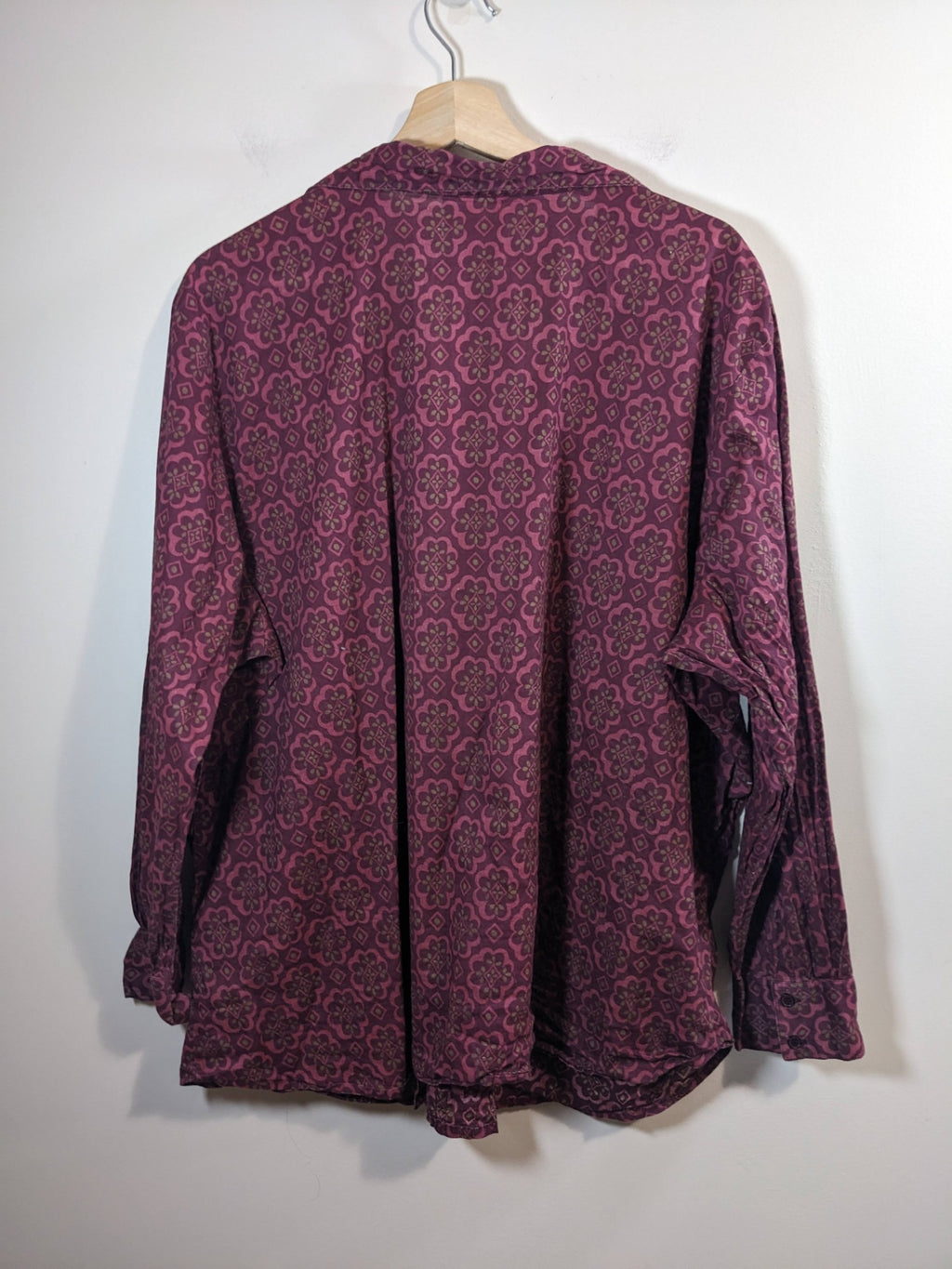 Cotton Ginny Plus Burgundy Shirt - XL