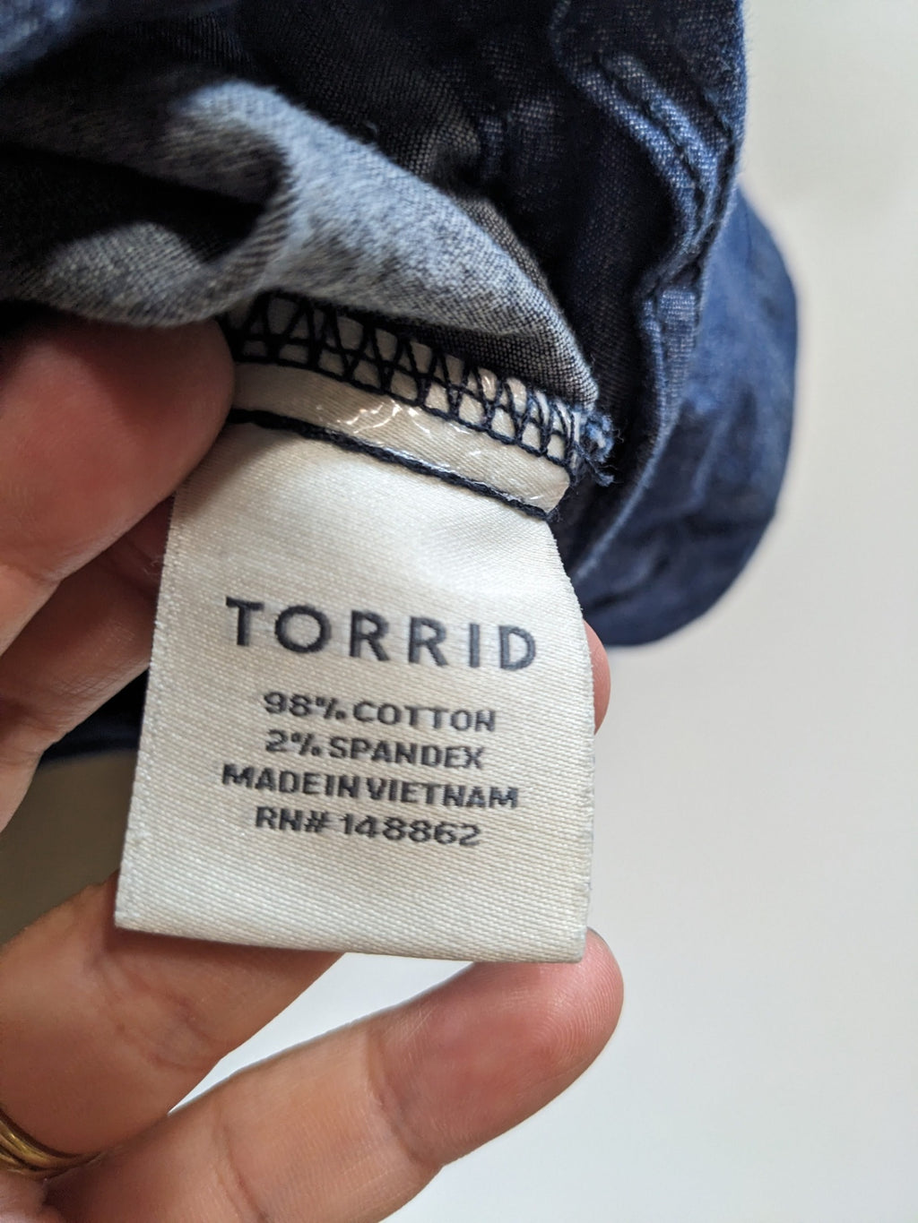 Torrid Denim Short Sleeve Blouse - 3XL