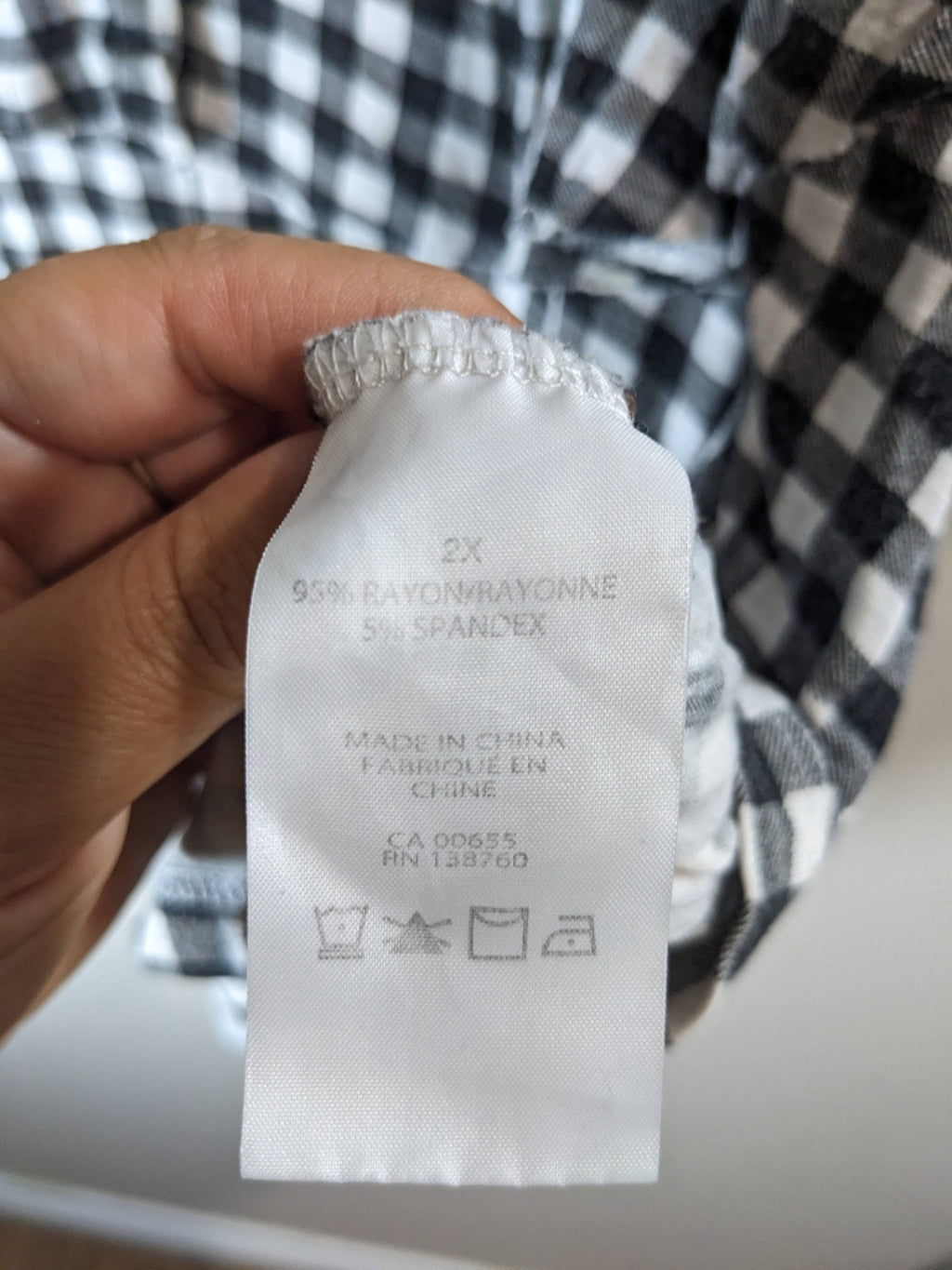 semez la joie checkered tank - 2XL