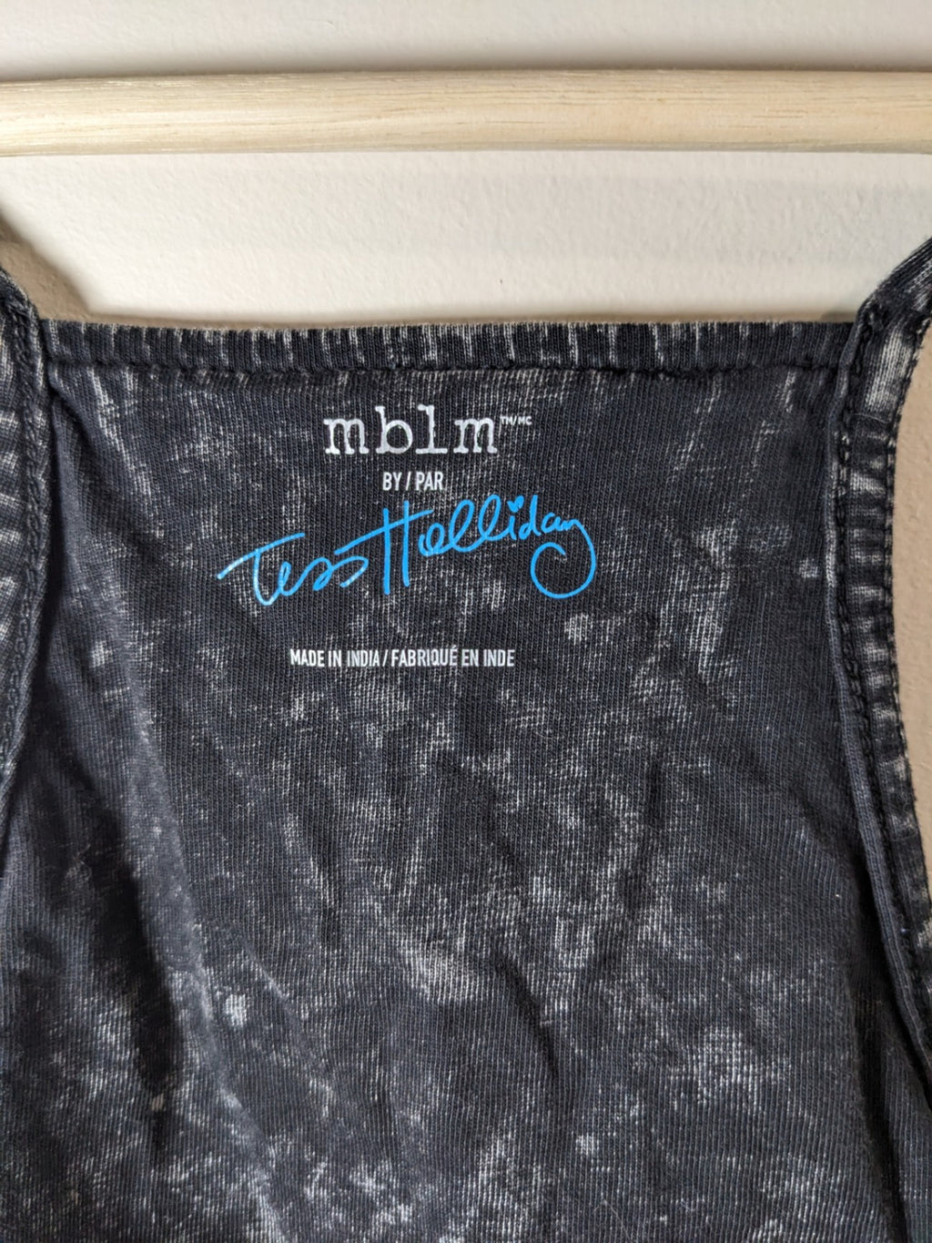 mblm by tess holliday grey acid wash tank - 3XL