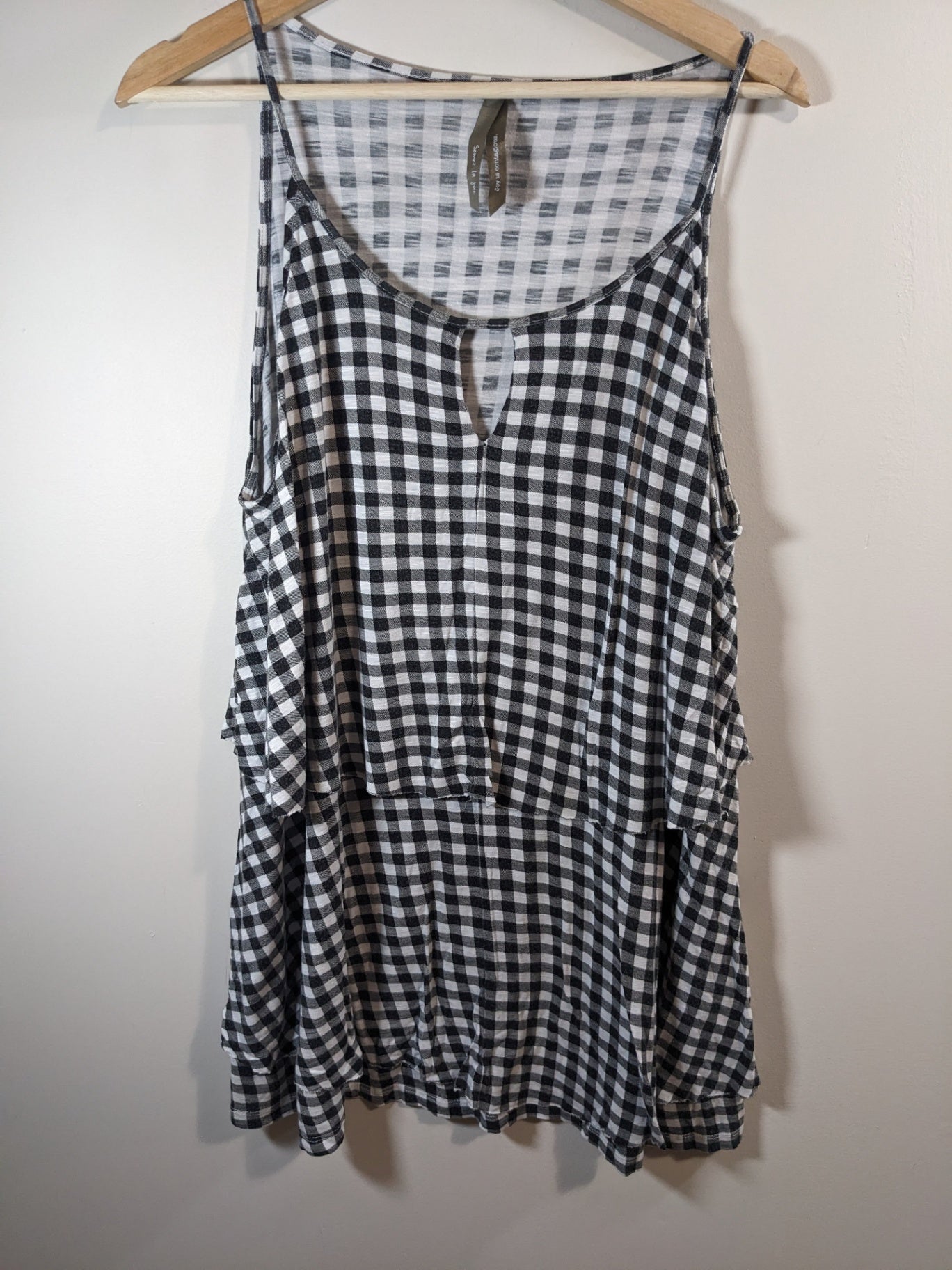 semez la joie checkered tank - 2XL