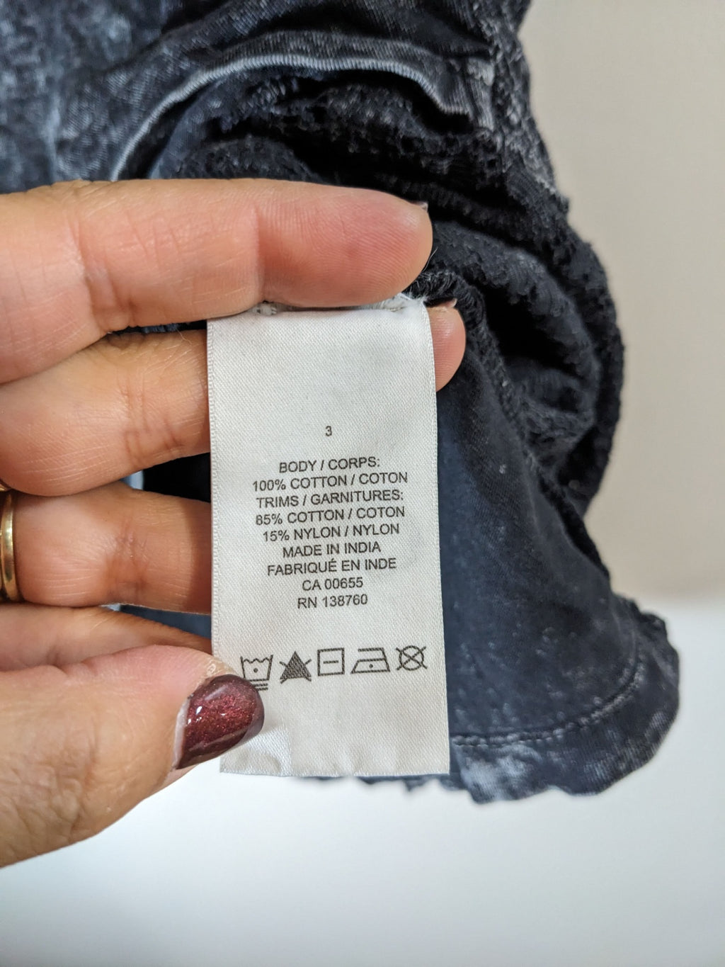 mblm by tess holliday grey acid wash tank - 3XL