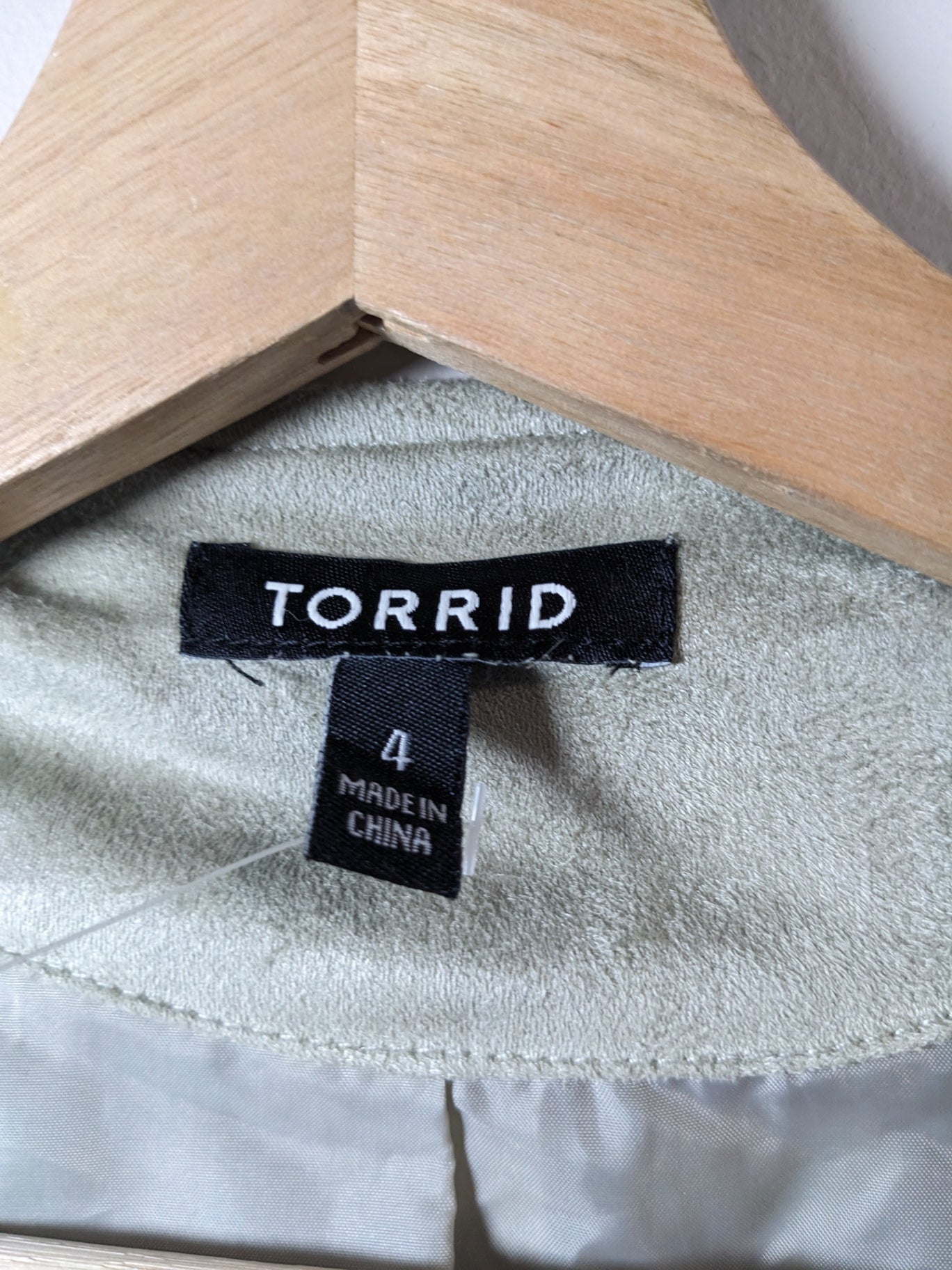 Torrid Sage Fringe Jacket - 4XL