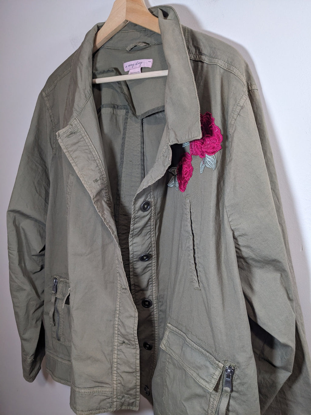 in every story olive green jacket - 4XL