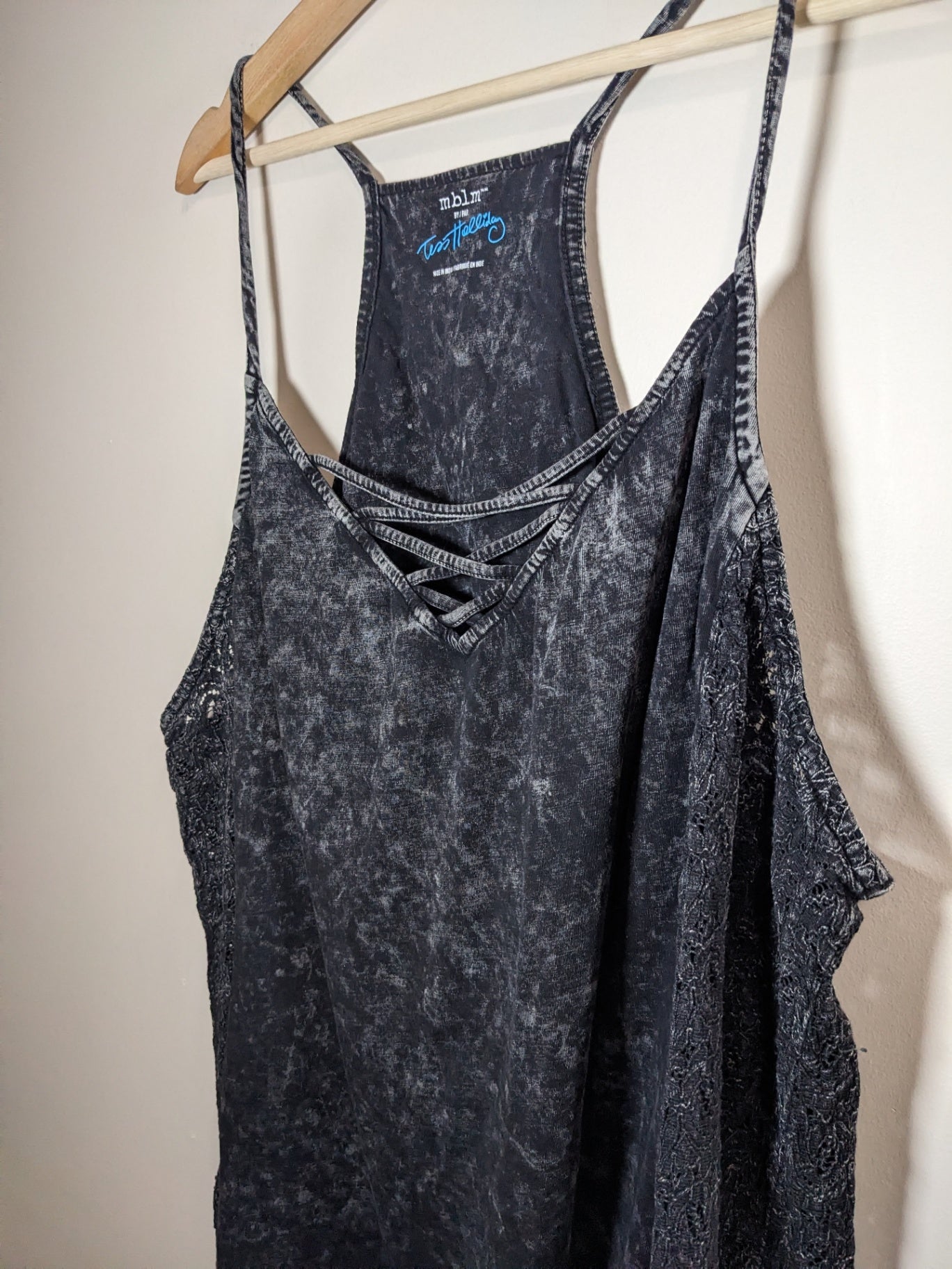 mblm by tess holliday grey acid wash tank - 3XL