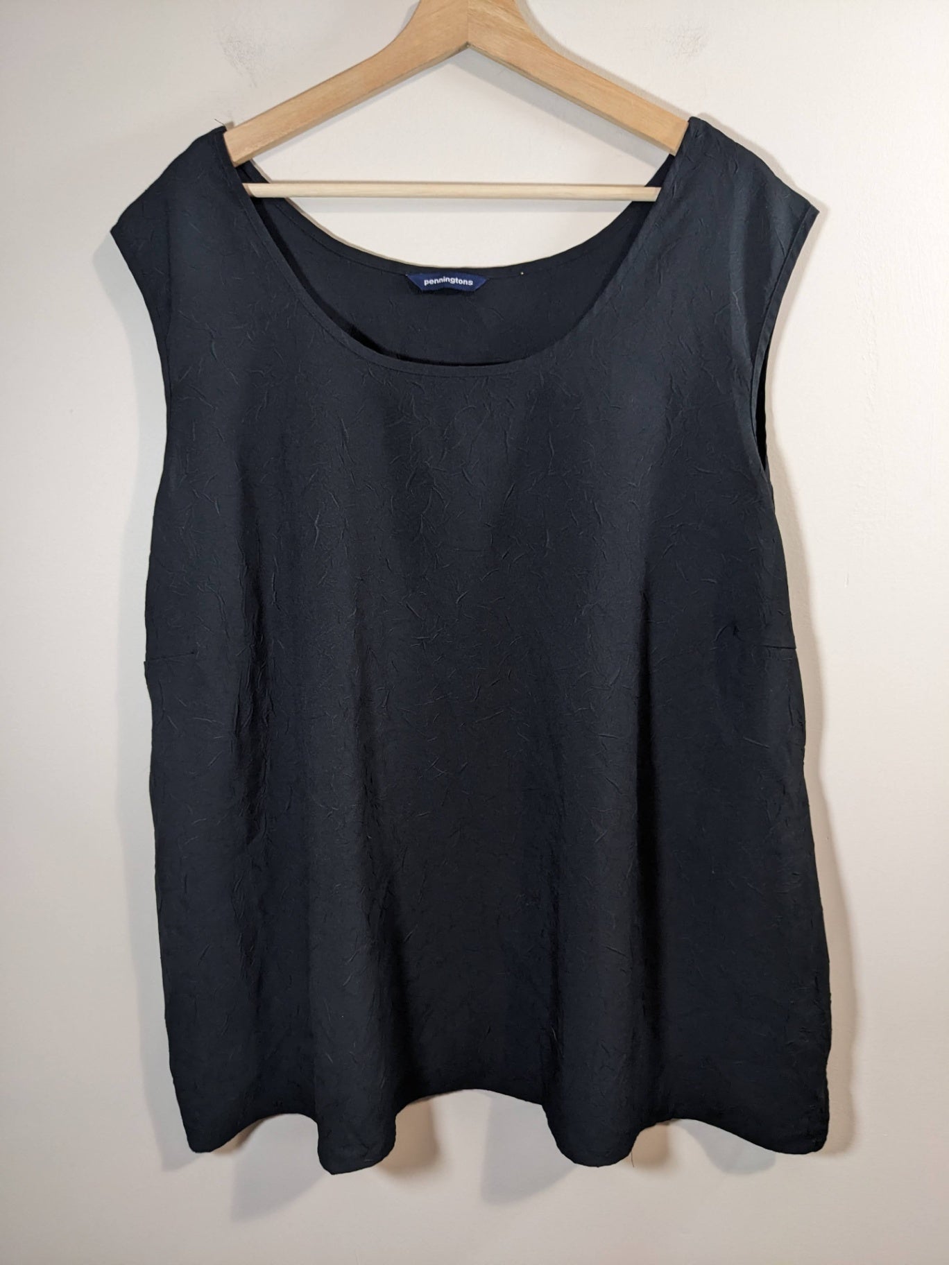 Penningtons Black Tank - 5XL