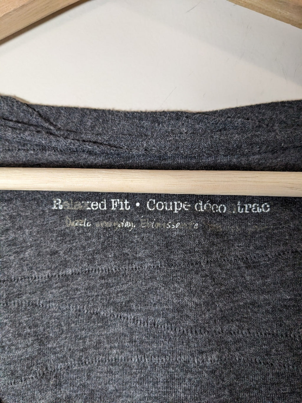 grey textured t-shirt - 3XL