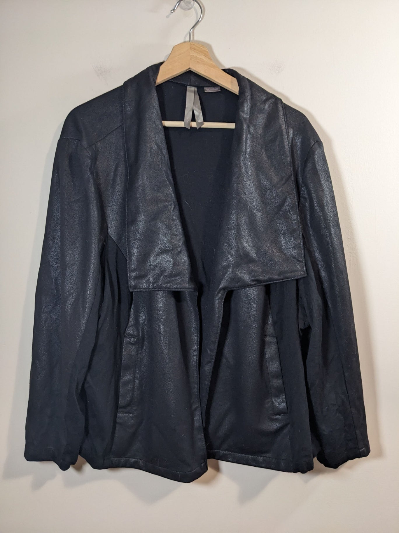 black waterfall jacket - 4XL