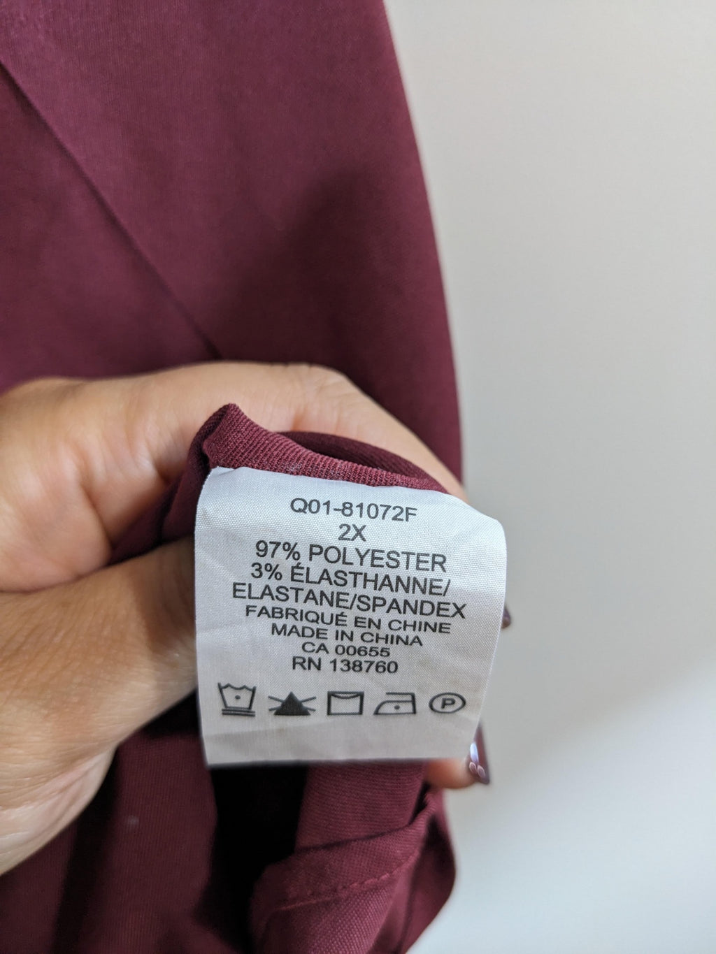 optez pour le bonheur maroon tank - 2XL