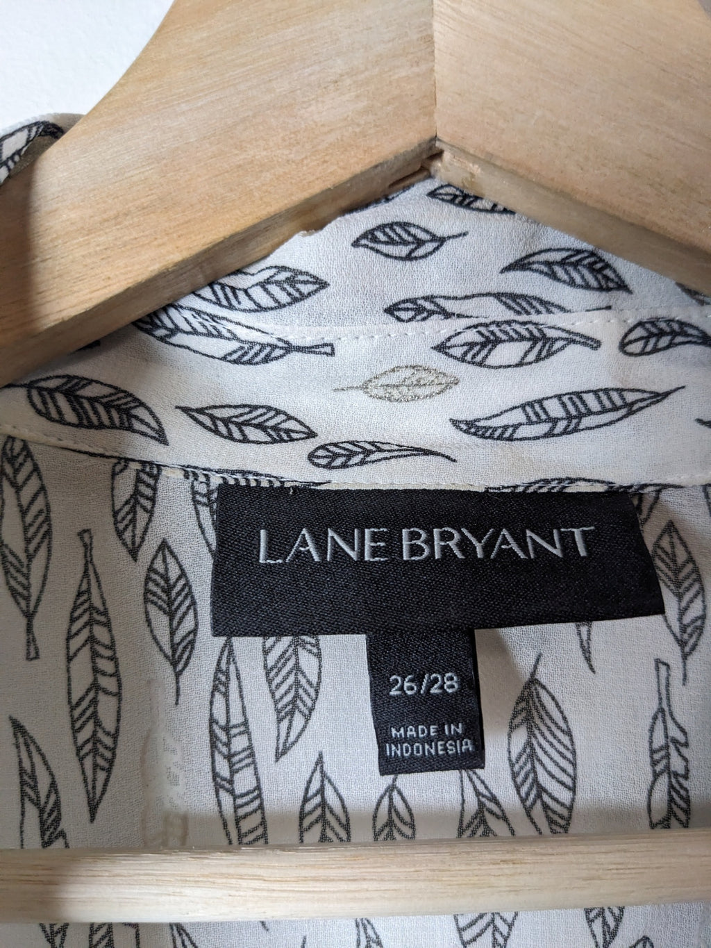 Lane Bryant leaf blouse - SZ 26/28