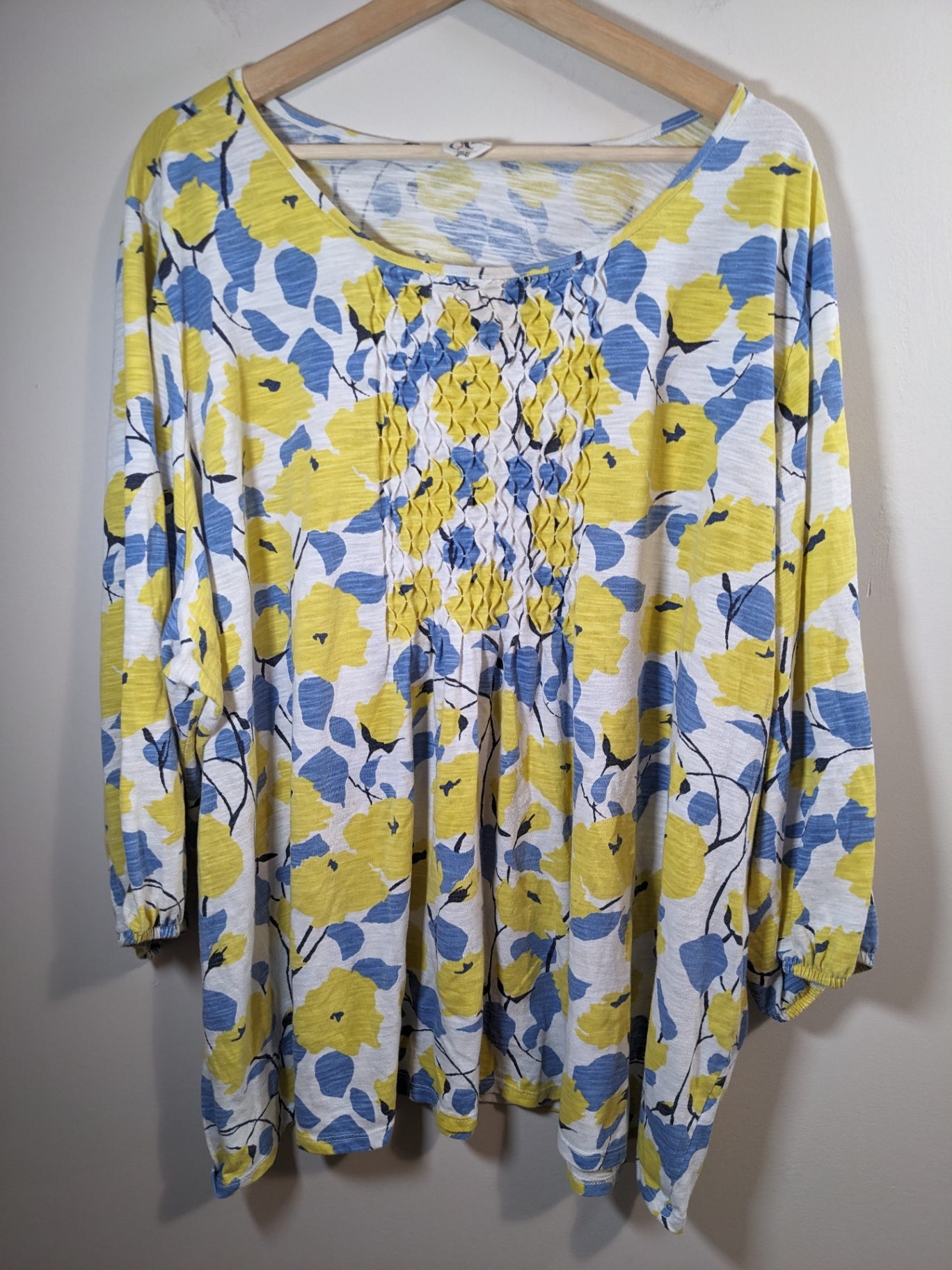 DC Jeans yellow floral blouse - 5XL