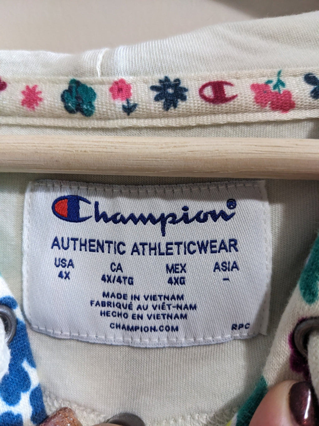 Champion Floral Zip Up - 4XL