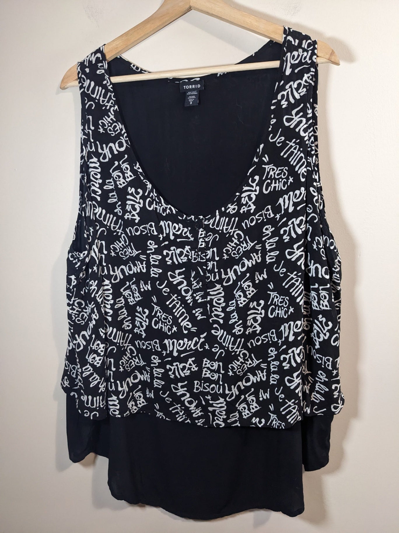 TORRID French Language Blouse - 3XL