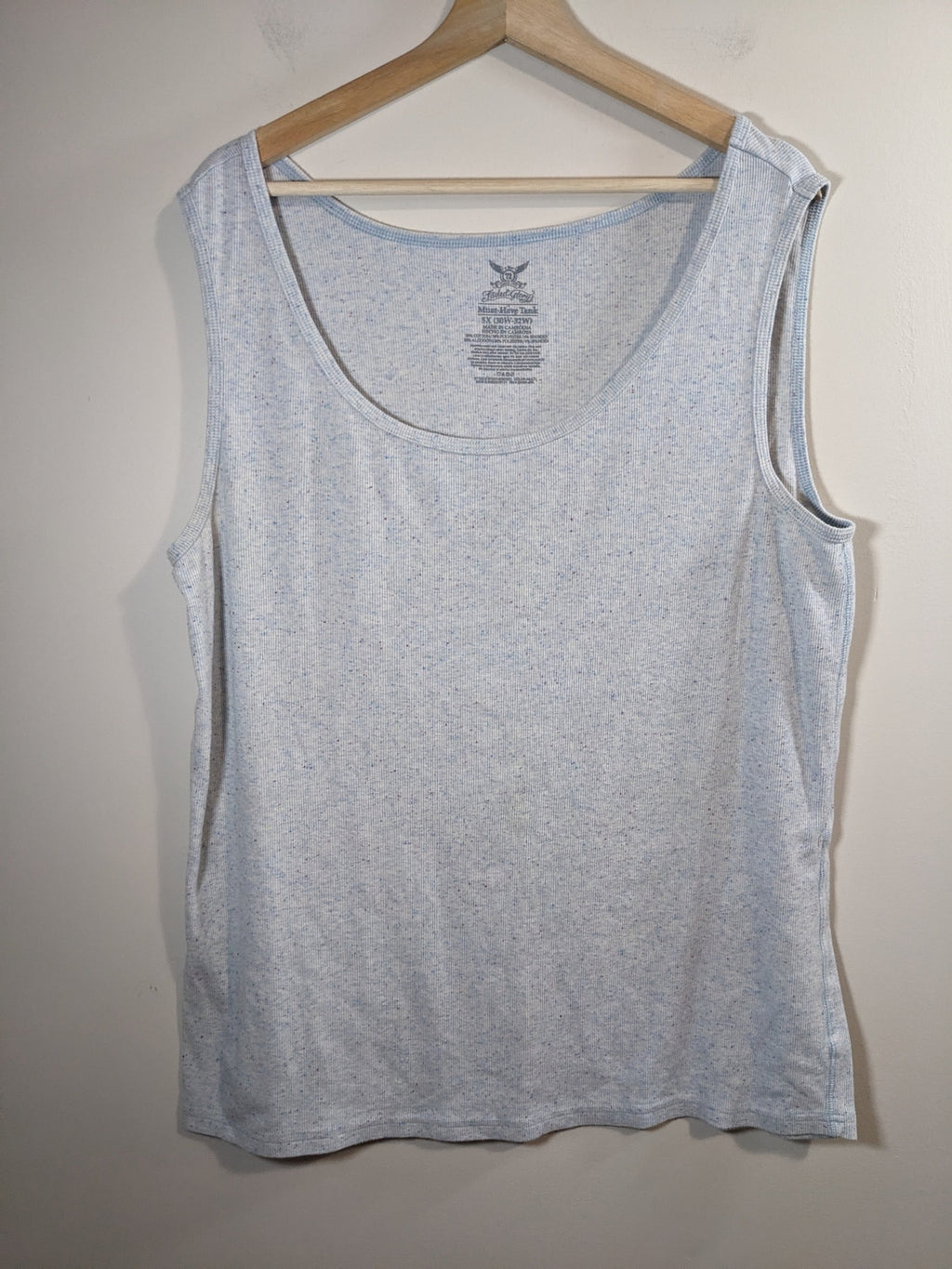 Faded Glory Light Blue Tank - 5XL