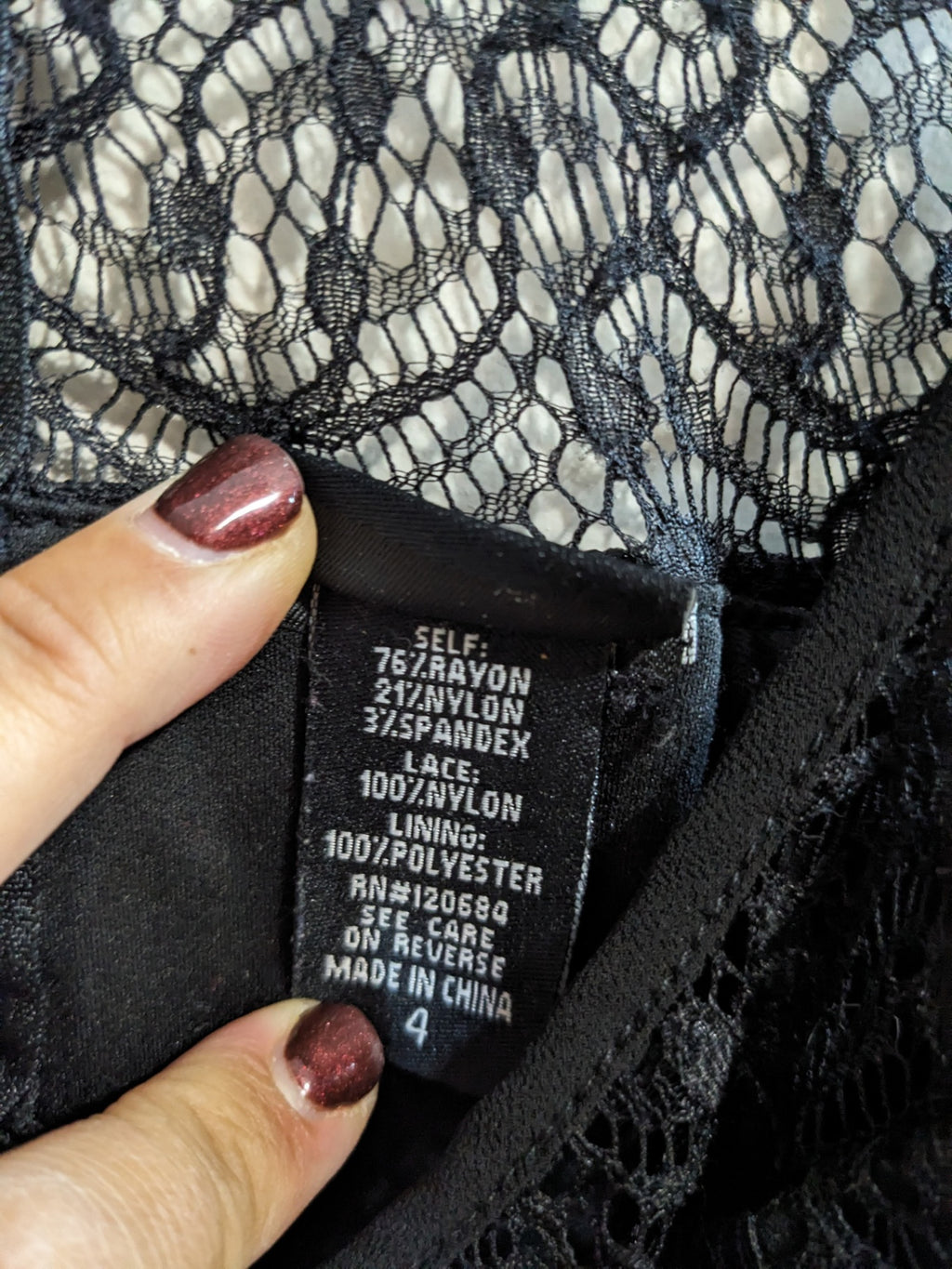 Torrid Black Lace Blouse - 4XL