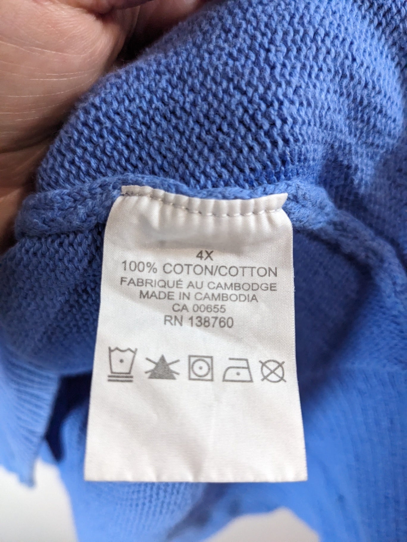 in every story blue sweater- 4XL