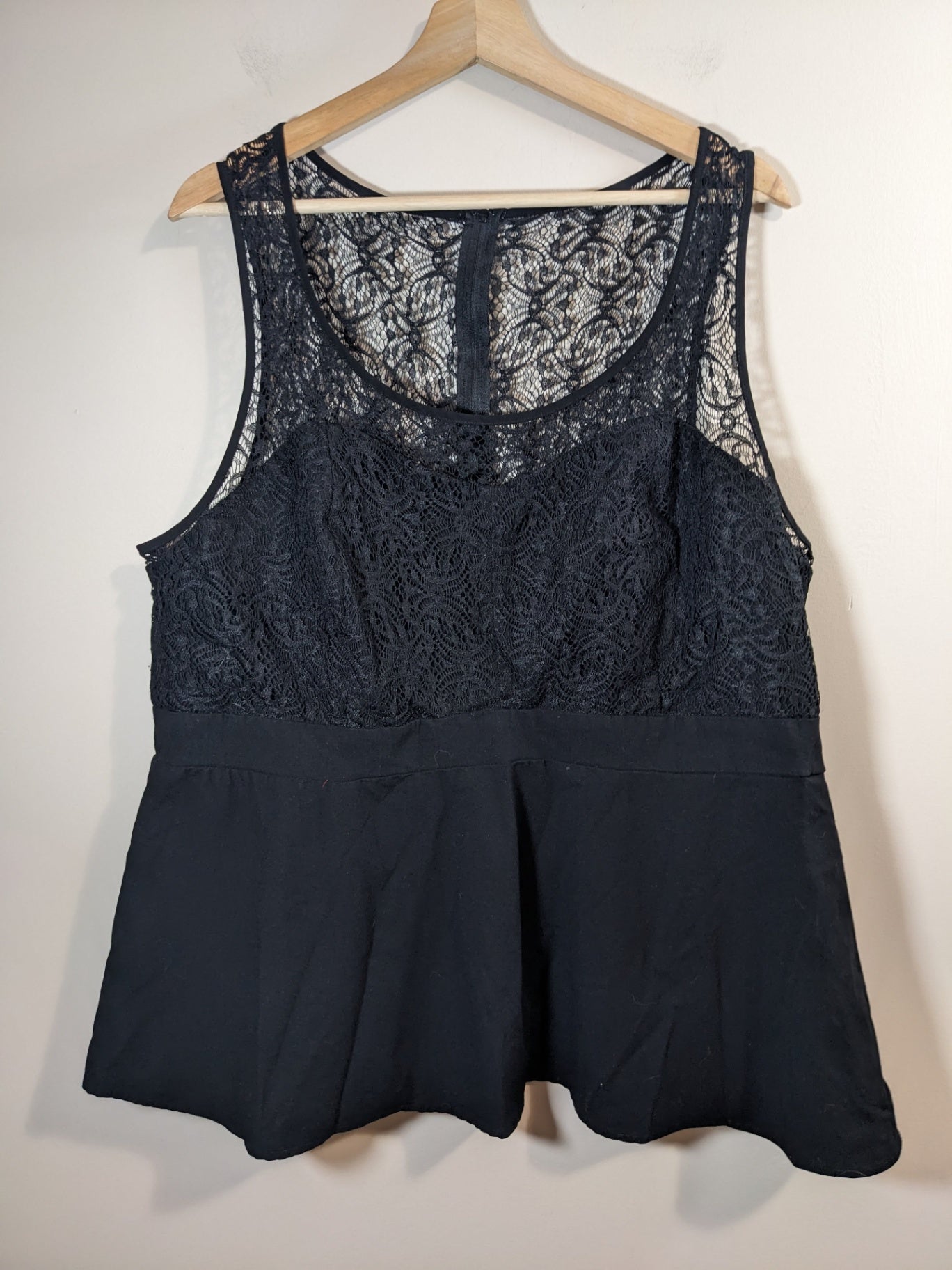 Torrid Black Lace Blouse - 4XL