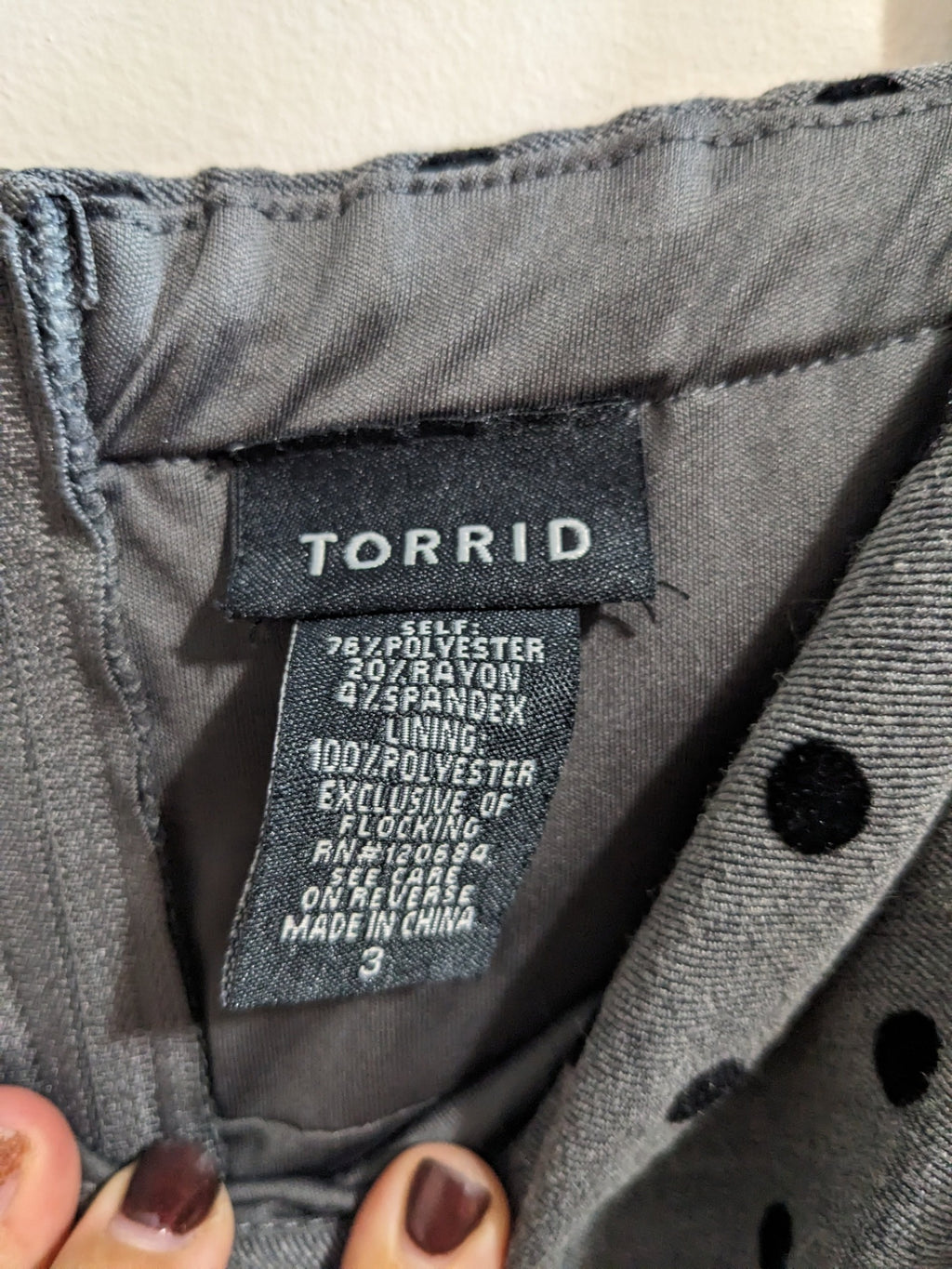 Torrid Polka Dot Blouse - 3XL