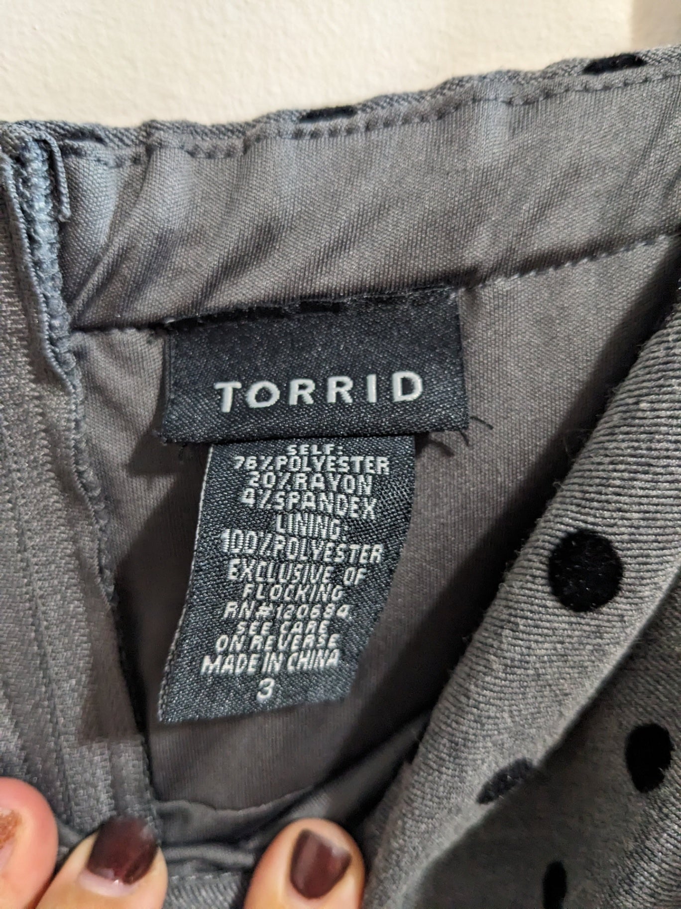 Torrid Polka Dot Blouse - 3XL