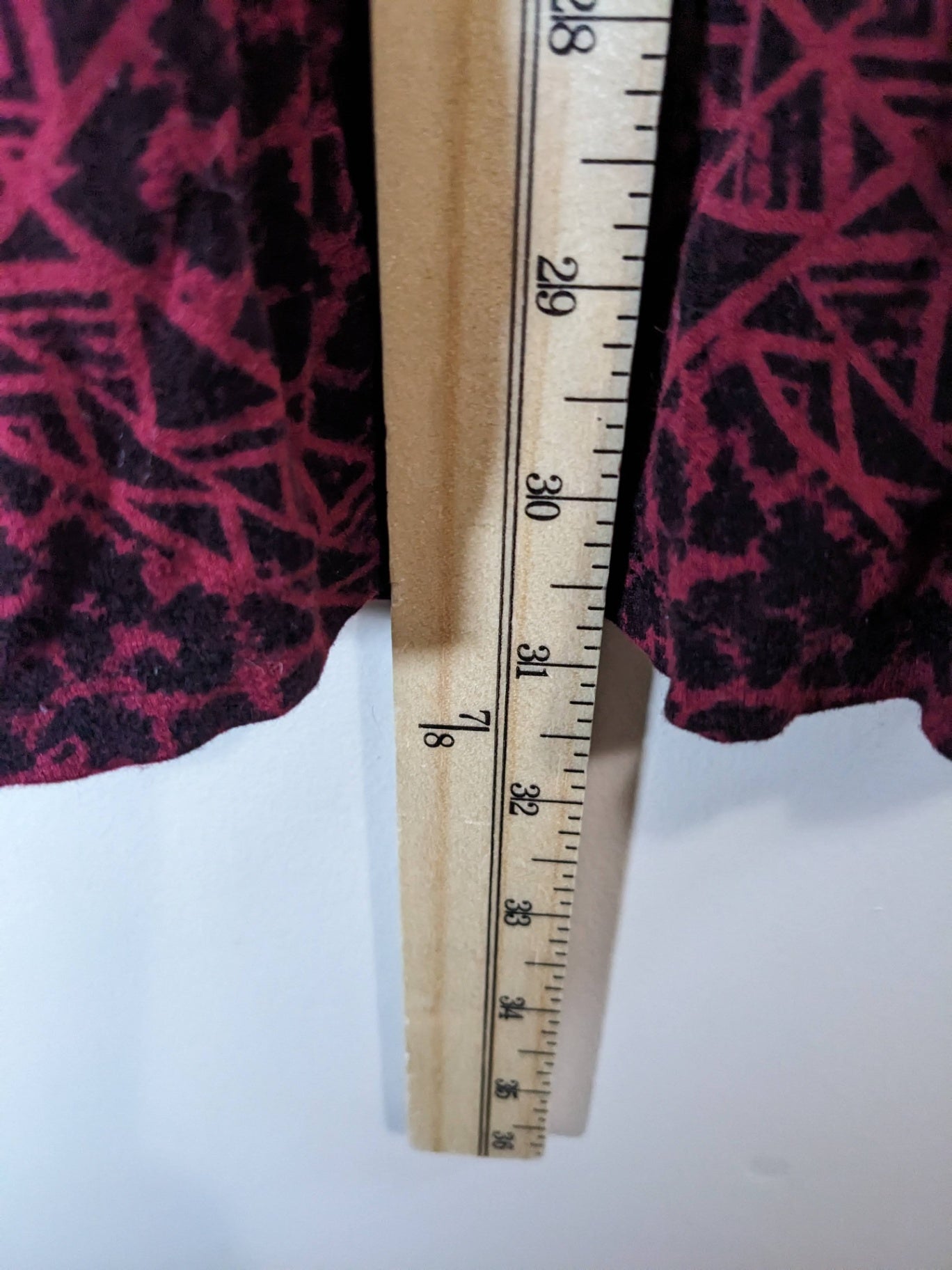 semez la joie burgundy & black top- 4XL