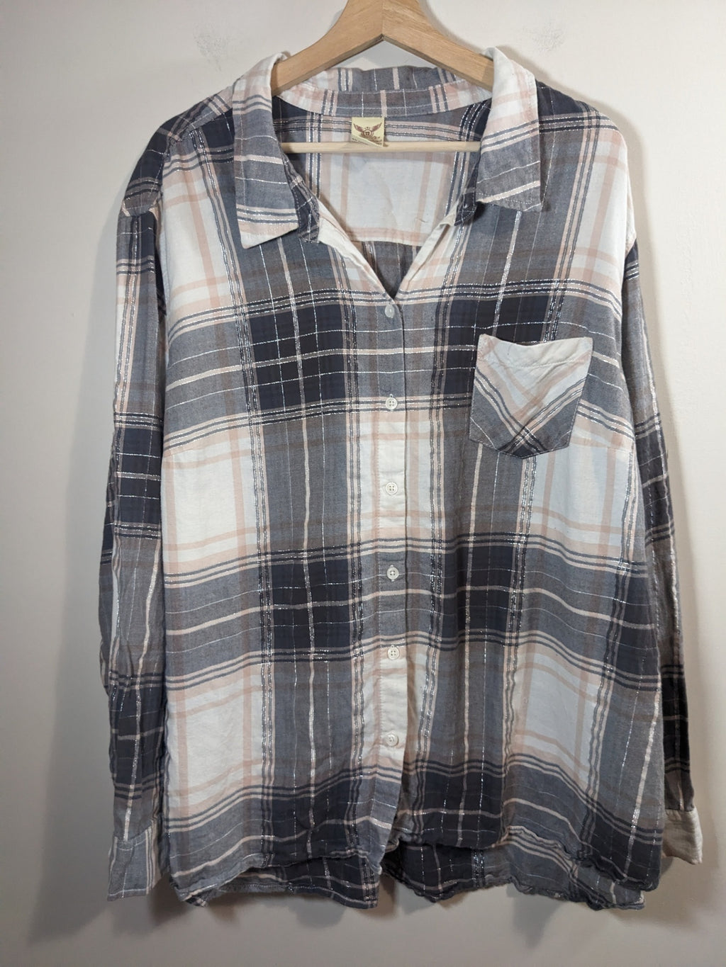 Faded Glory Plaid Shirt - 4XL